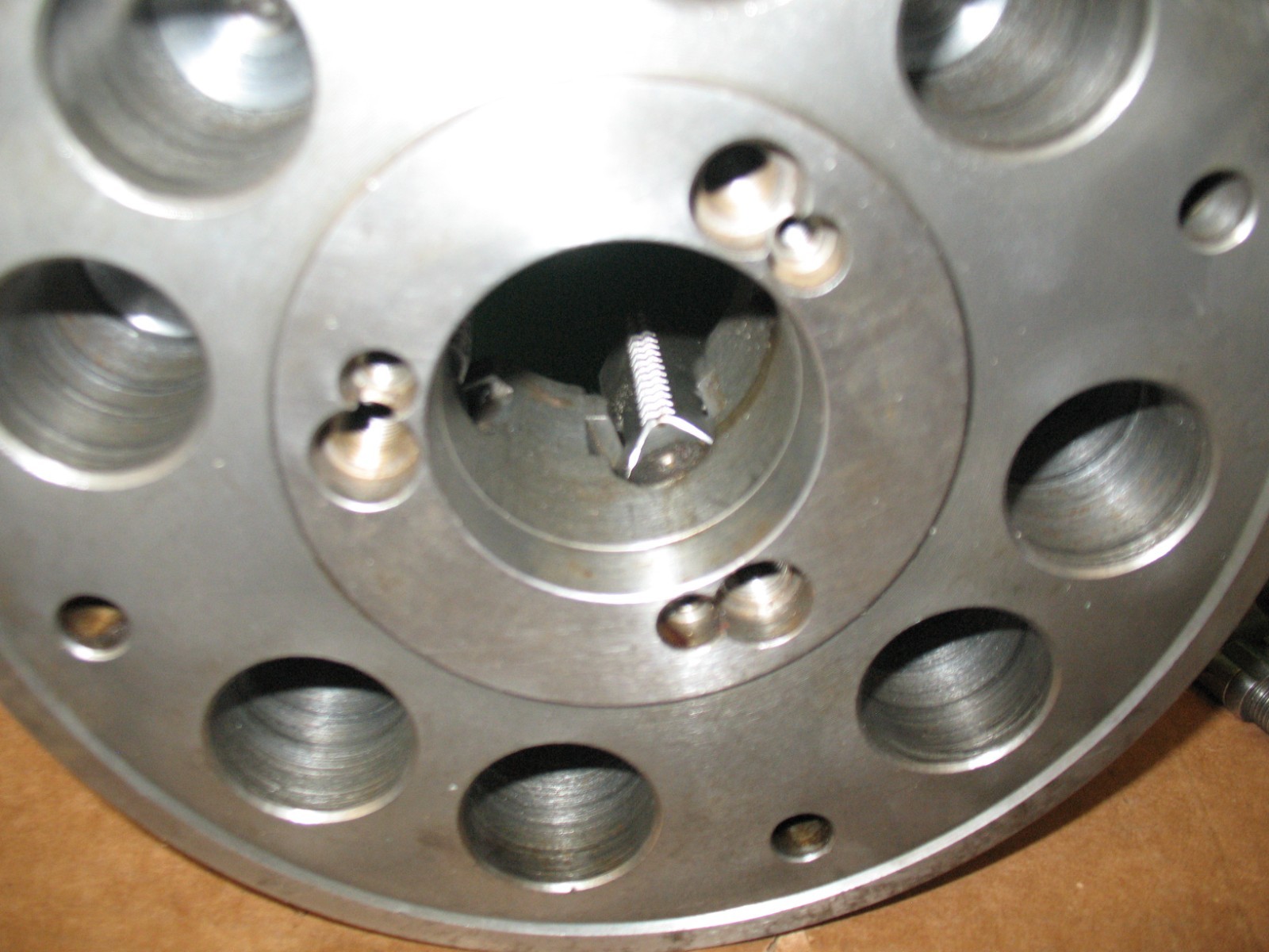 4 JAW CHUCK 8-1/4″ CUSHMAN SKINNER HORTON D1-3 MOUNT MONARCH ETC ***XLNT***