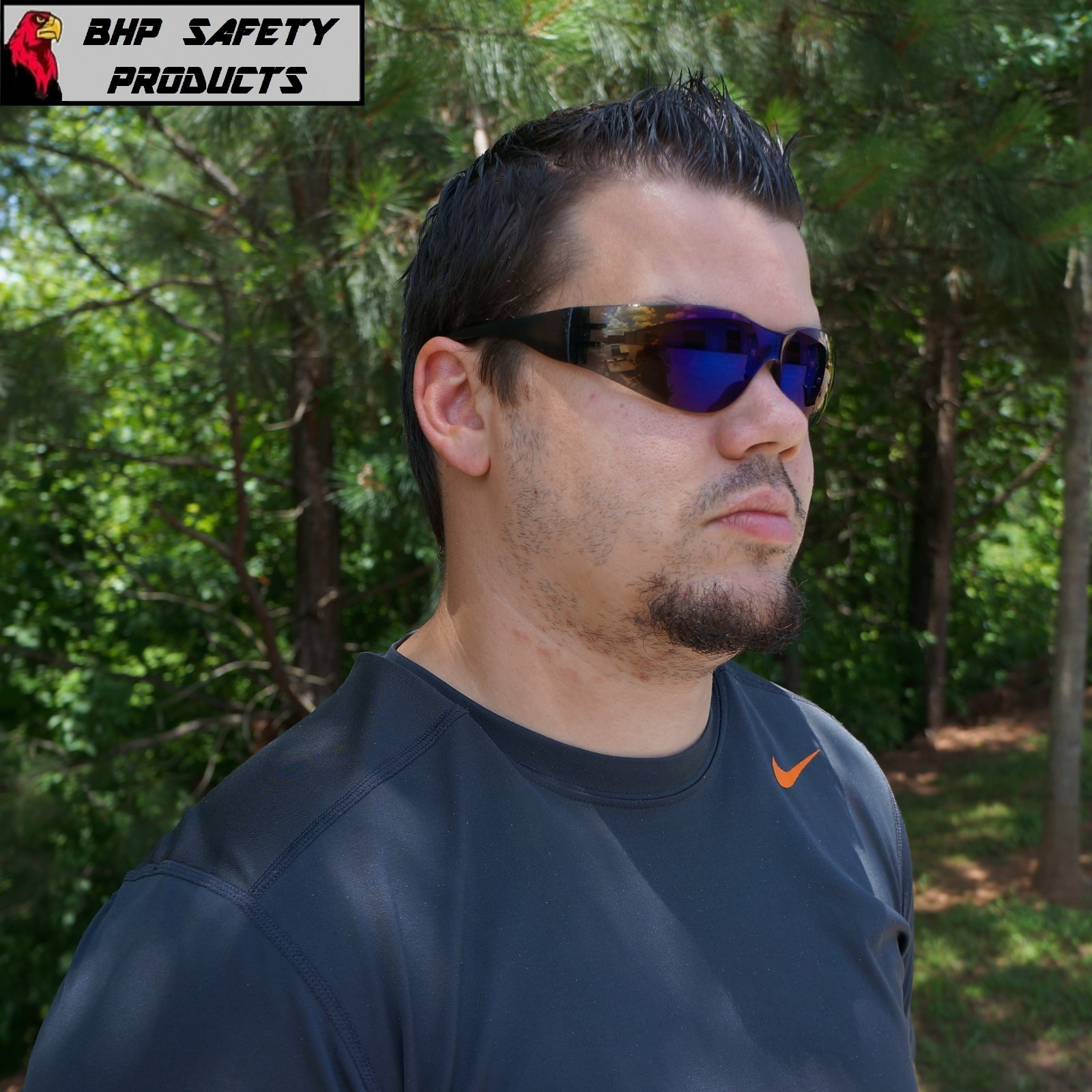 PYRAMEX INTRUDER SAFETY GLASSES BLUE MIRROR LENS SUNGLASSES S4175S (3 PAIR)