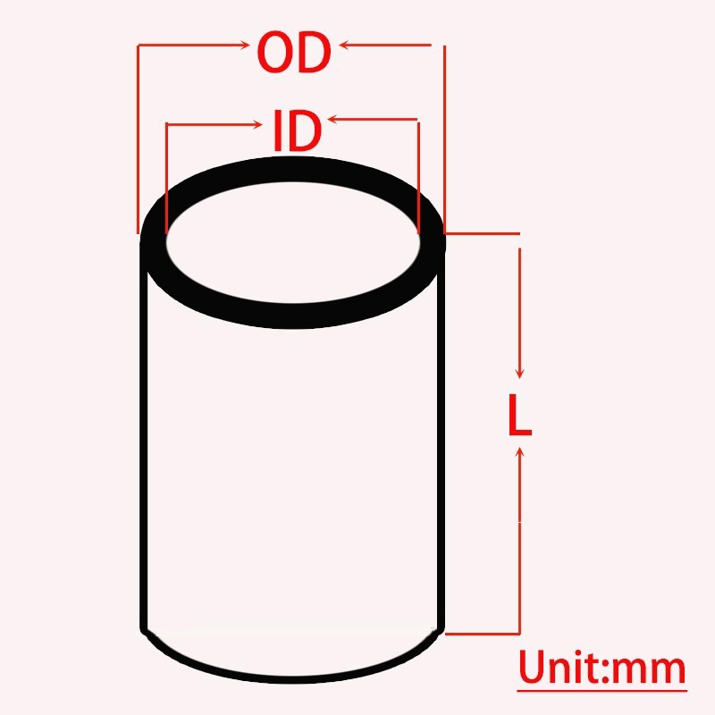 99% Alumina Ceramic Tube 100mm Thermocouple Protection Short Tubing Insulating
