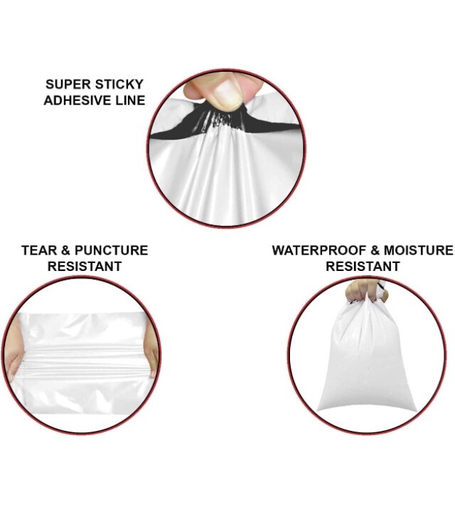 Poly or bubble Mailers Shipping Envelopes Self Sealing Plastic Mailing Bags 2.5