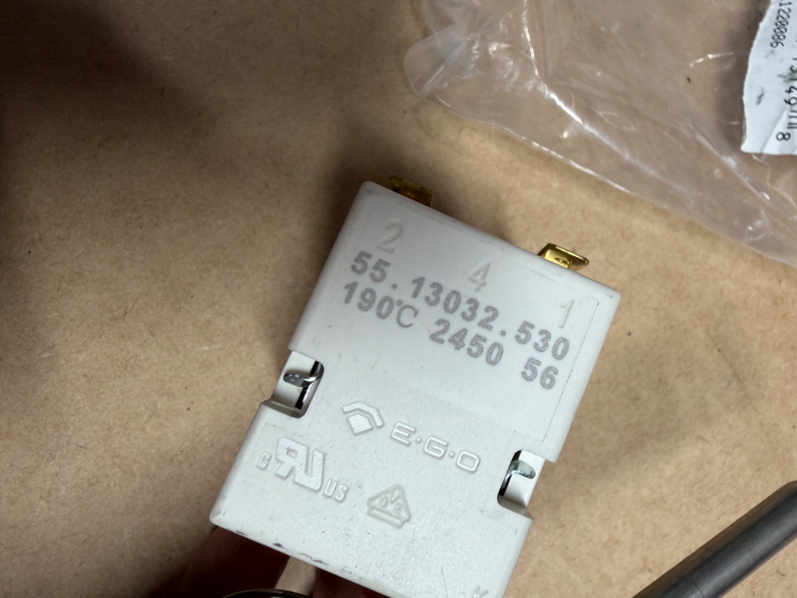Cooking Performance Group 3511290238 High Limit Thermostat for Fryer FCPG Series