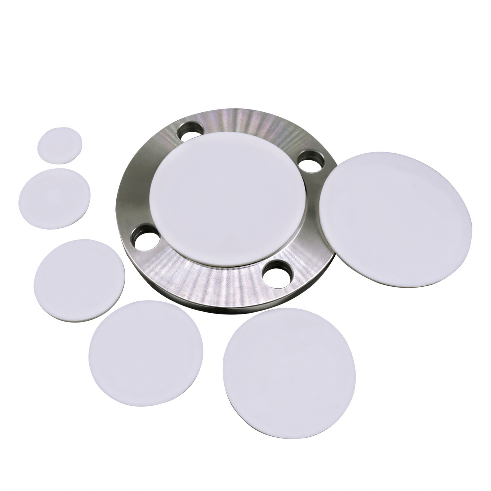 PTFE Plastic Solid Discs Flat Round Pad Sealed Cushioning Diameter 5mm-150mm Dia