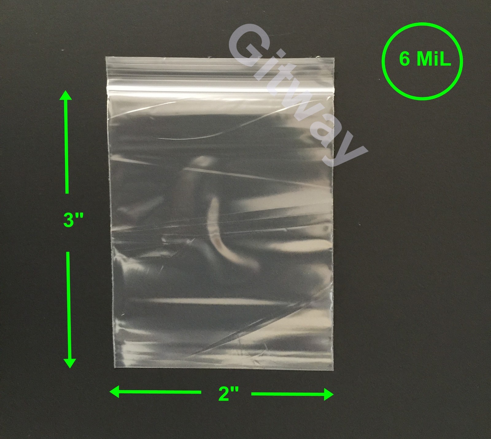 2″ x 3″ Reclosable Resealable Zip Top Lock 2×3″ FDA Clear Plastic Bags 6 miL