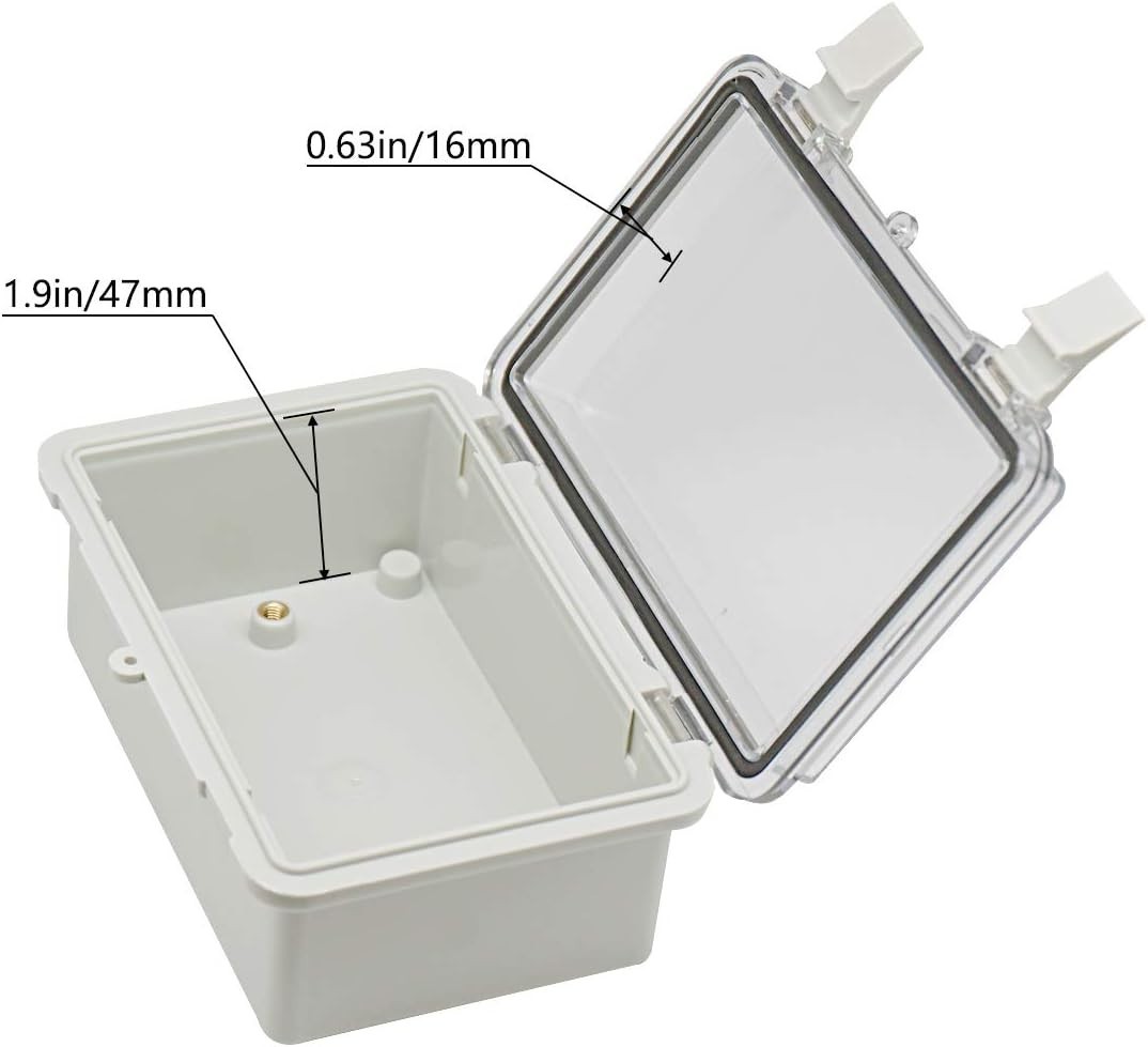 Junction Box ABS Plastic Dustproof Waterproof Electrical Boxes Hinged Shell …