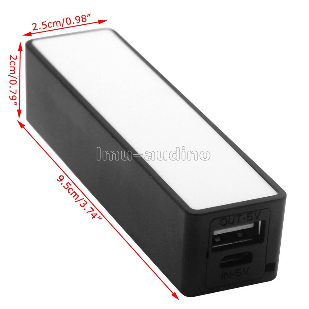 USB power bank charger pack box battery case for 1×18650 DIY portable black New