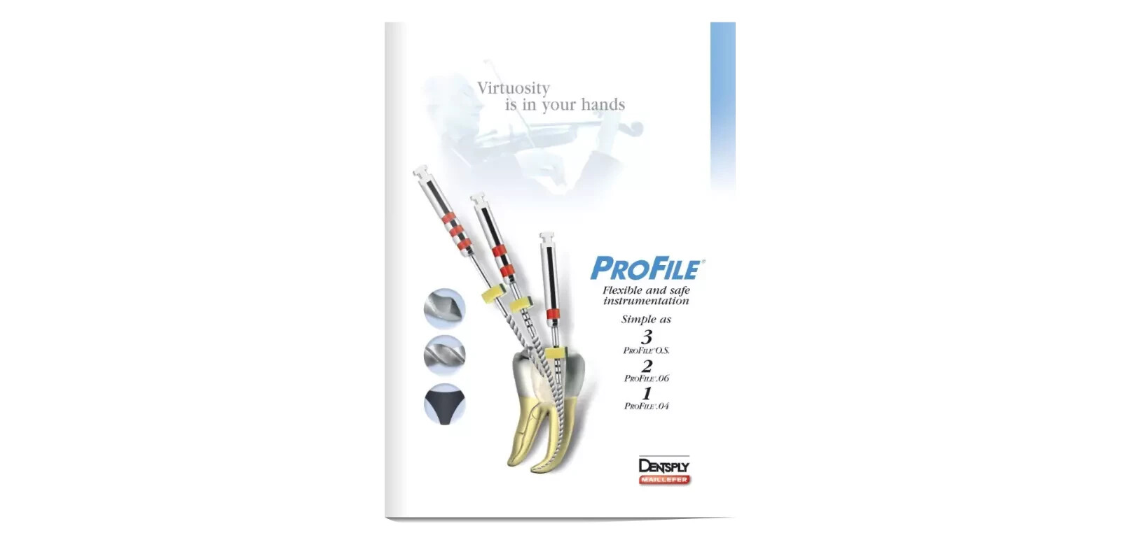 Dentsply Maillefer Dental Profile ISO 21mm rotary files all Taper-6/pk all sizes