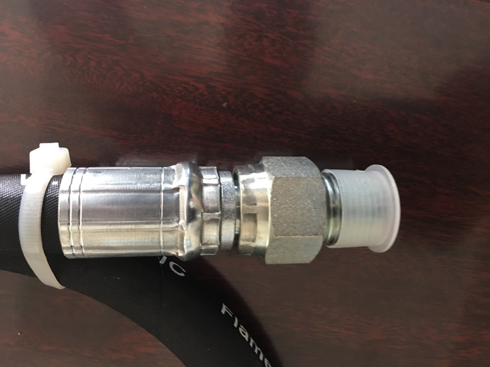 3/8″x 48″ Hydraulic Hose 5,000 PSI Assembly with 1 Male Pipe, 1 Male Pipe Swivel