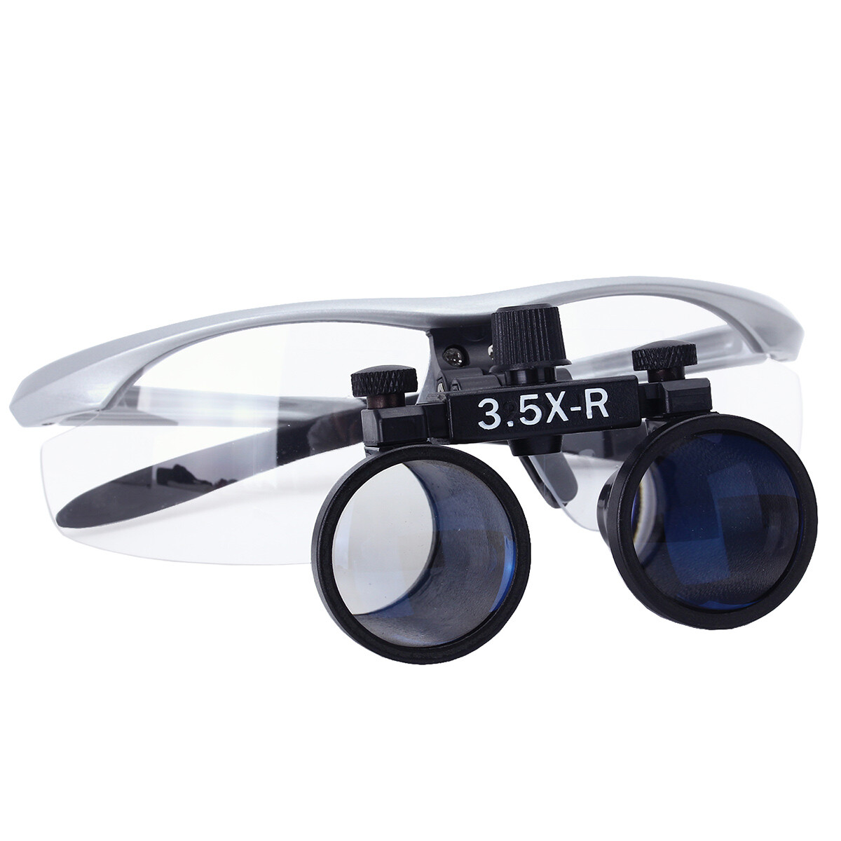3.5X Dental Surgical Headband Medical Binocular Loupes LED Head Light Lamp