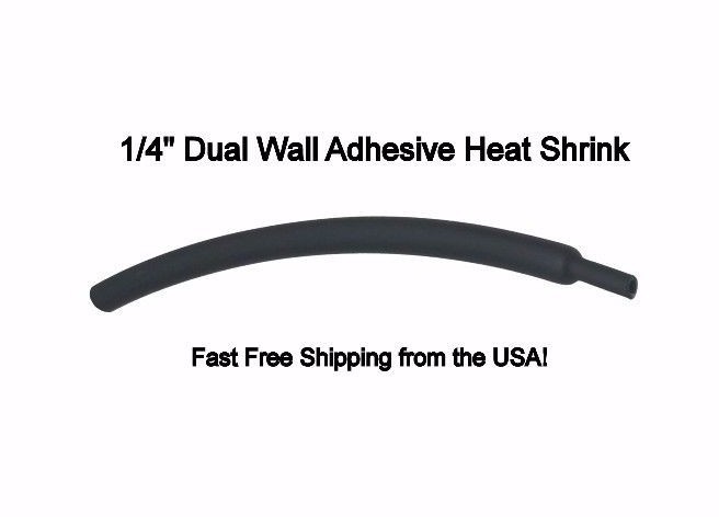 (25 6″ Pcs) 1/4″ / 6.4mm Red 3:1 Heat Shrink Tubing Adhesive Lined Dual Wall
