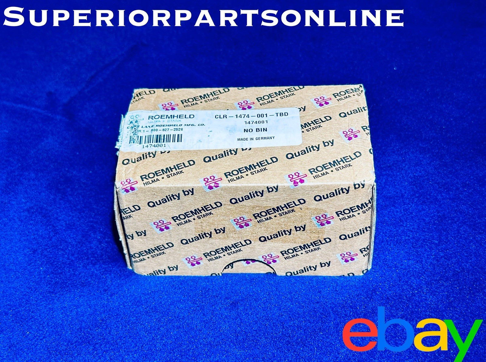 *NEW* ROEMHELD CLR-1474-001-TBD Hydraulic Cylinder Threaded Body 1474001