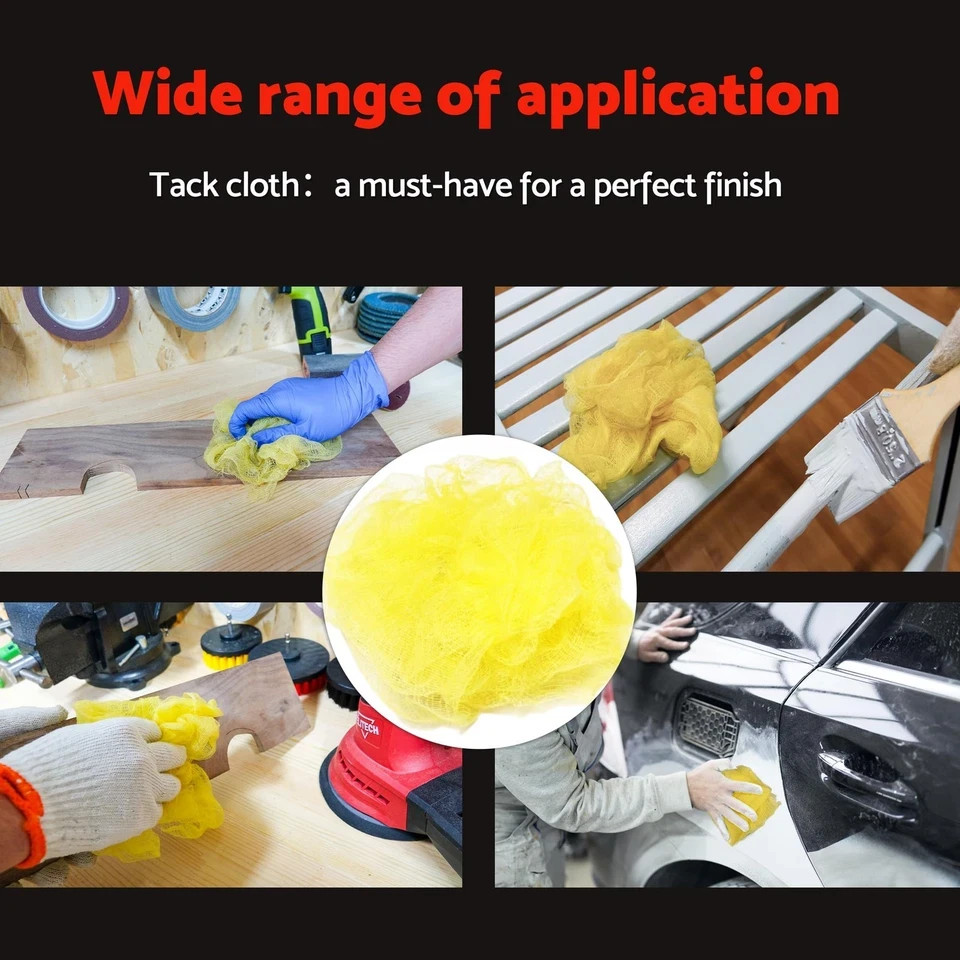 Tack Cloth 6 Pack Paint Woodworking Sticky Tac Rag 18X36inch Clean Dust