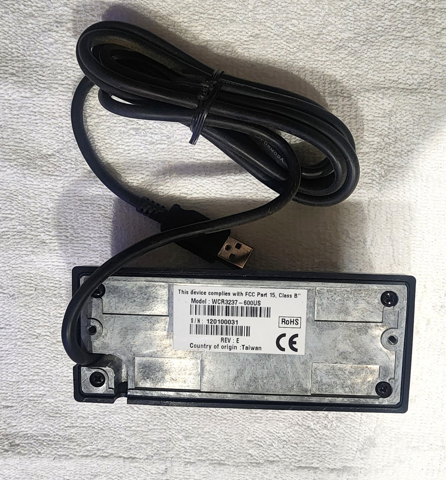 ID Tech Omni WCR3237-600US Heavy Duty Slot Reader for Barcodes and MagStripes
