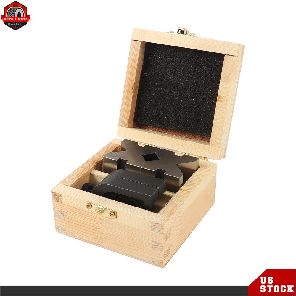 1-5/8″ ×1-1/4″ ×1-1/4″ V-Block & Clamp Set 90 Degree Angle Hardened Steel New