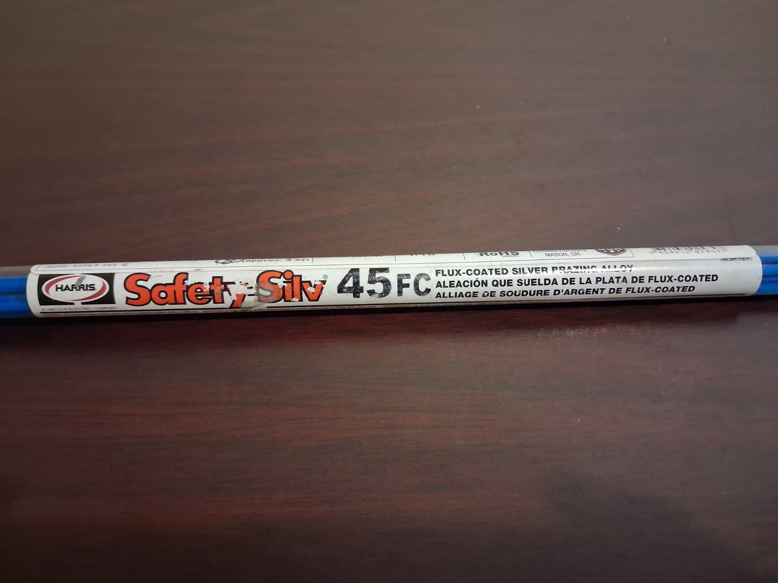 Safety Silv 45 FC Flux-coated Silver Brazing Alloy 1/16″ *8 Sticks*