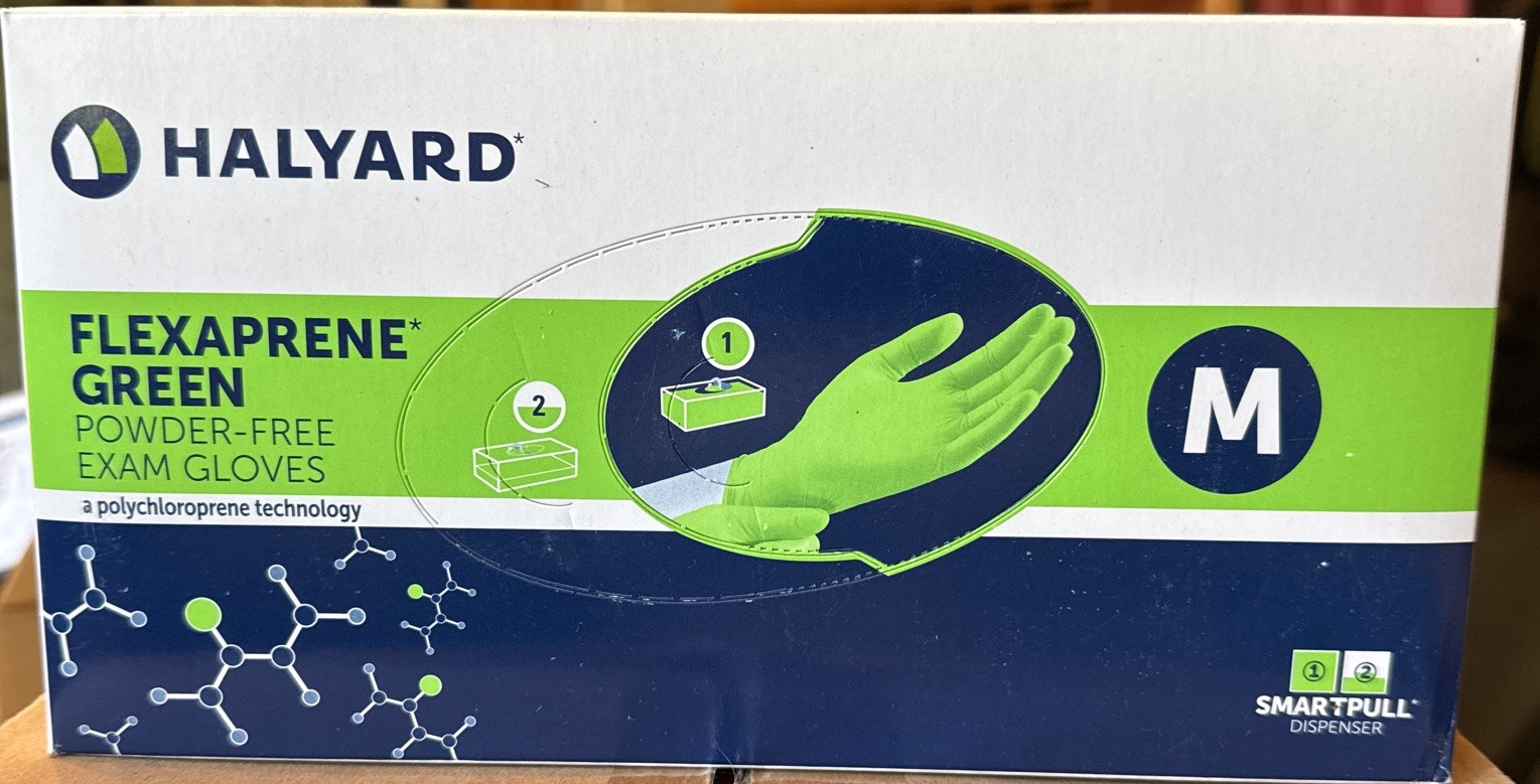 Exam Gloves Halyard FLEXAPRENE 1 Box of 200 Medium Exp 04/2026