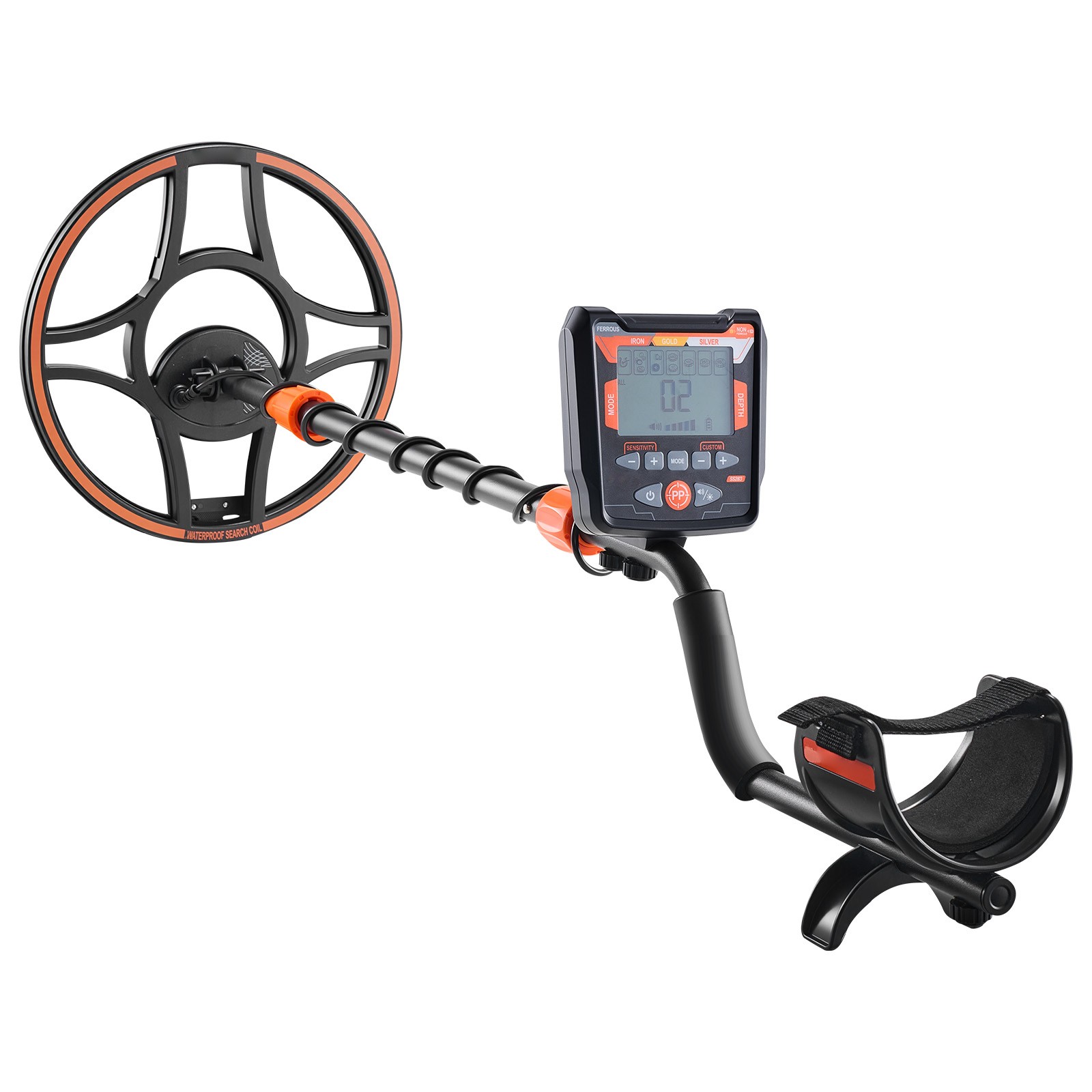 12 Inch Metal Detector Professional Gold Digger Hunter Waterproof IP69 for Adult