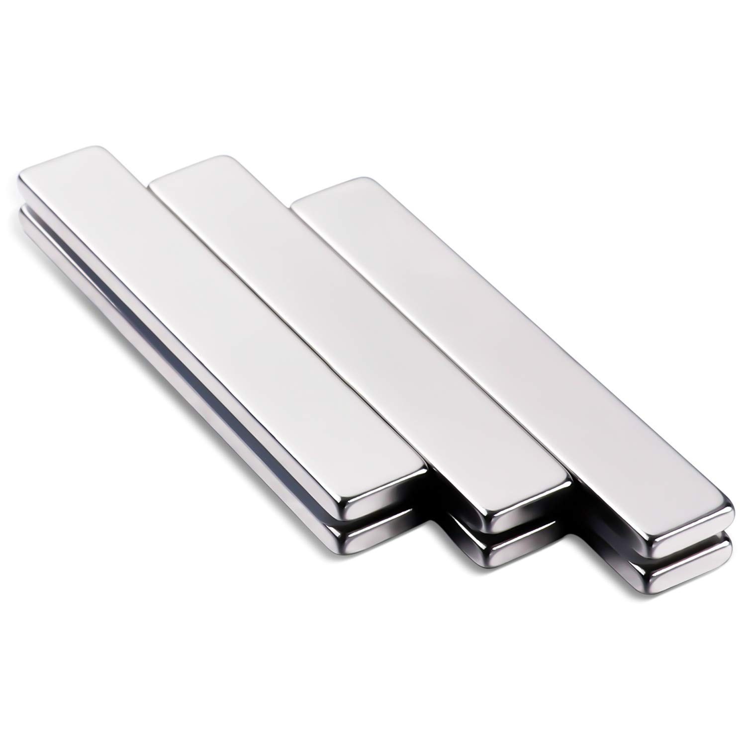 Strong Magnet Strips Heavy Duty – Rare Earth Magnets with Adhesive – Pack of 6
