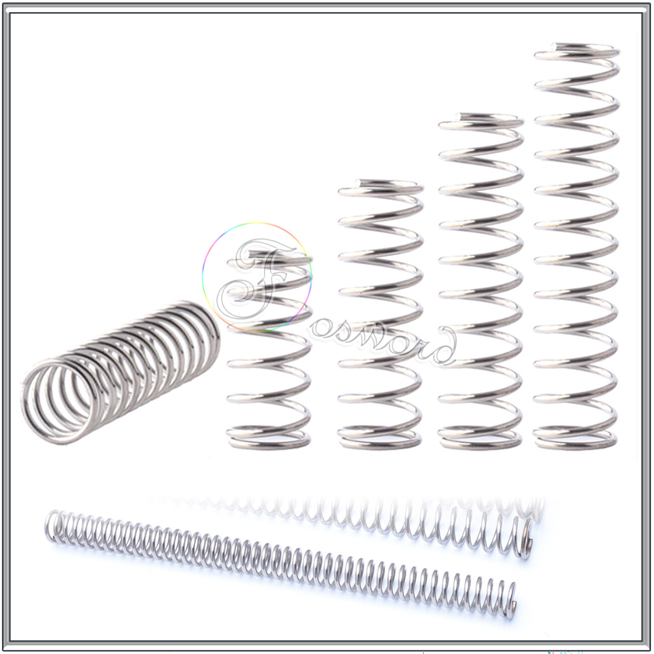 Compression Spring 304 Stainless Steel Wire φ0.5mm Pressure Mini Spring Various