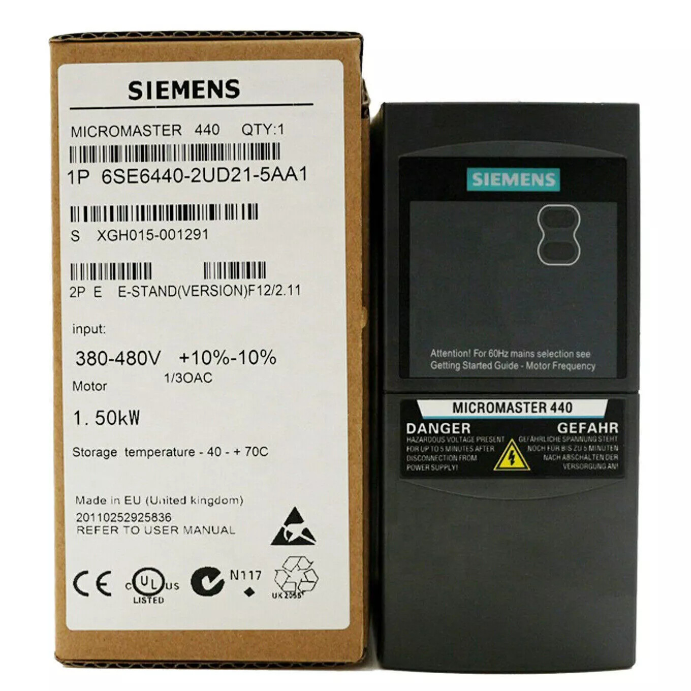 1PCS New SIEMENS 6SE6440-2UD21-5AA1 6SE6440-2UD21-5AA1 – US Stock