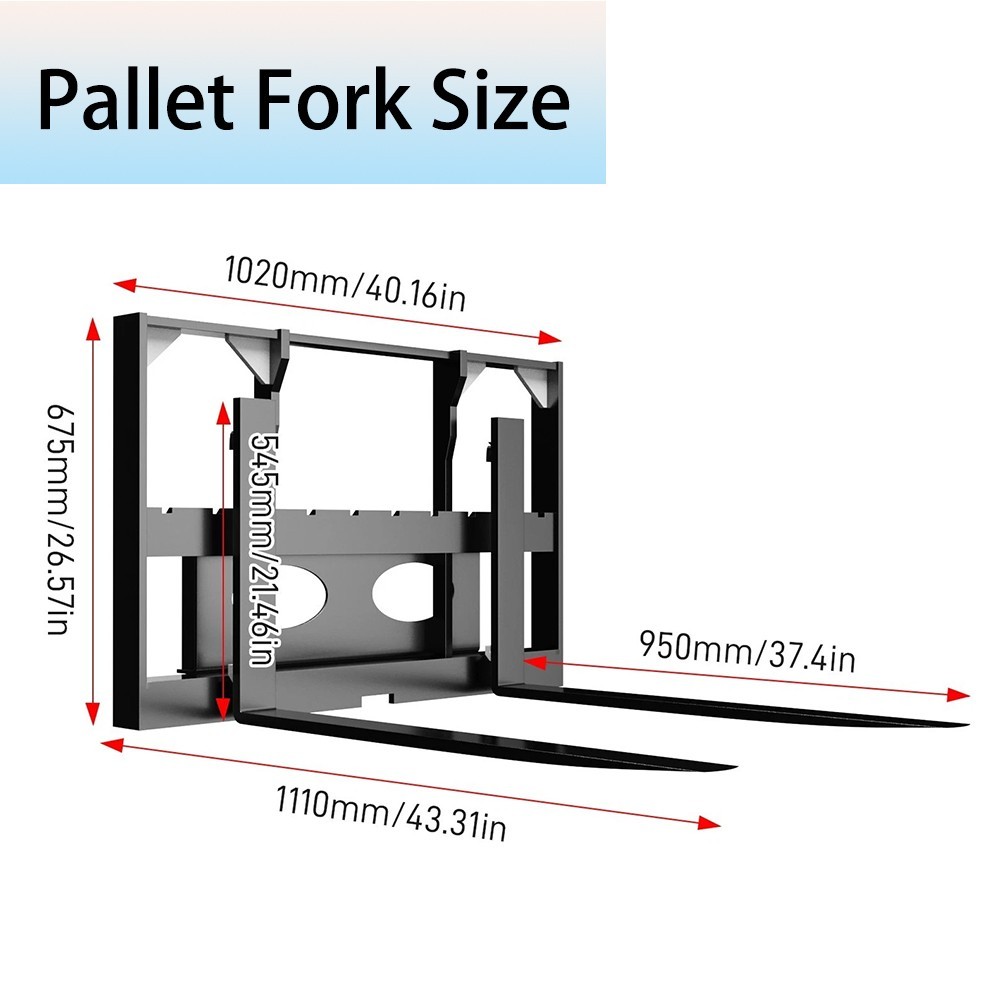 Skid Steer Loader Hydraulic Attachments Auger+Pallet Fork+4-in-1 Bucket+Grapple