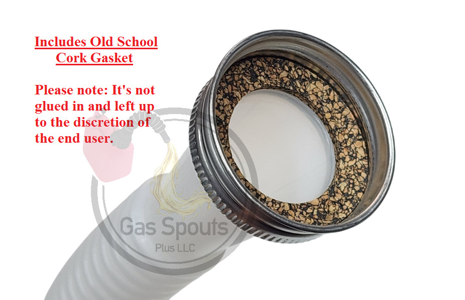 2pk EAGLE Rugged Gas Spout (high flow) w/ Metal Cap 1.50″ +2 Closed Storage caps
