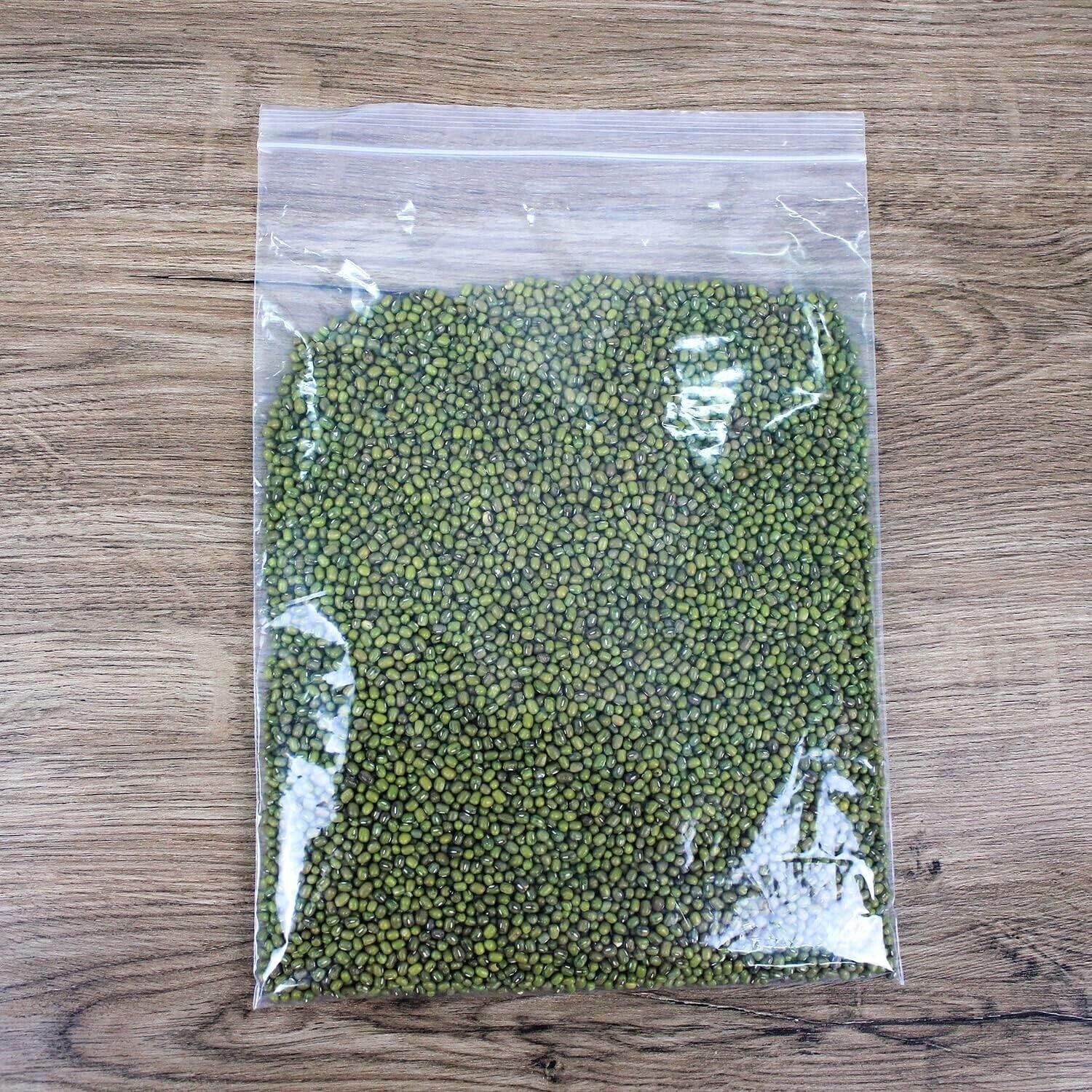 100 Pack 6×15 Inch Clear Reclosable Zipper Bag Plastic Poly Zip Lock Bags 2Mil