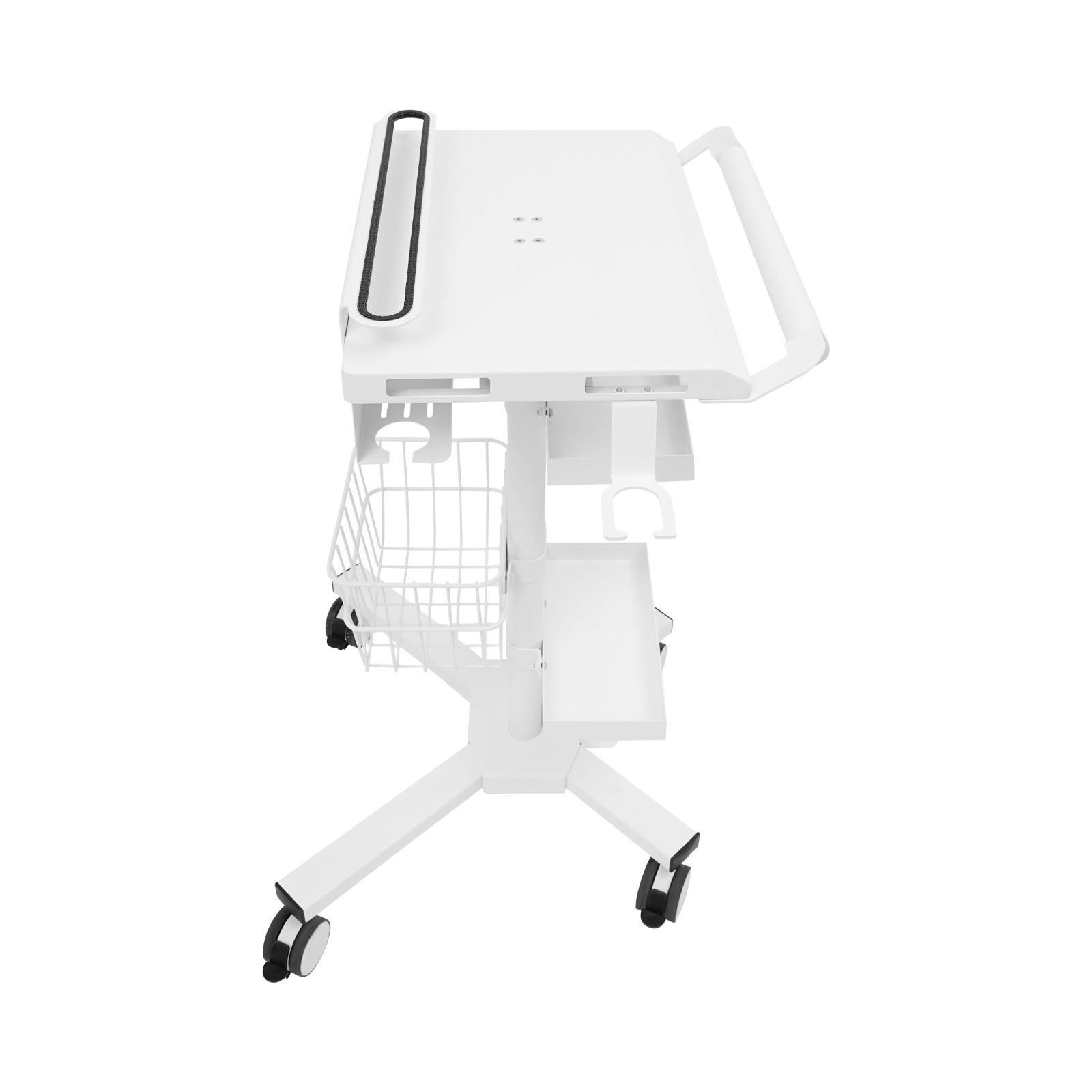 Medical Laptop Workstation Cart Dental Medical Cart Trolley with Scanner Holder