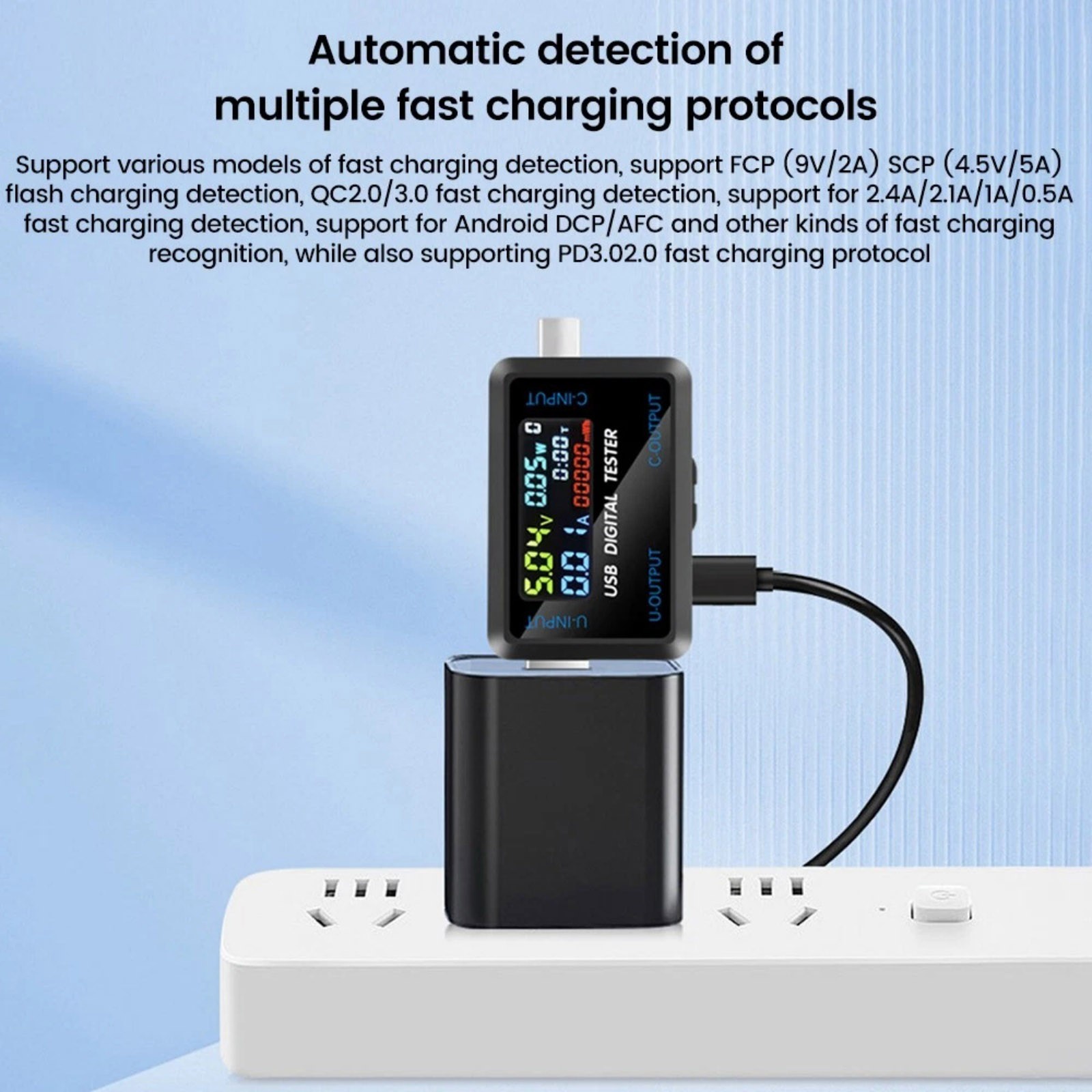 Accessory USB Type C Multimeter Tester for Charger Data Cable Power Bank Test