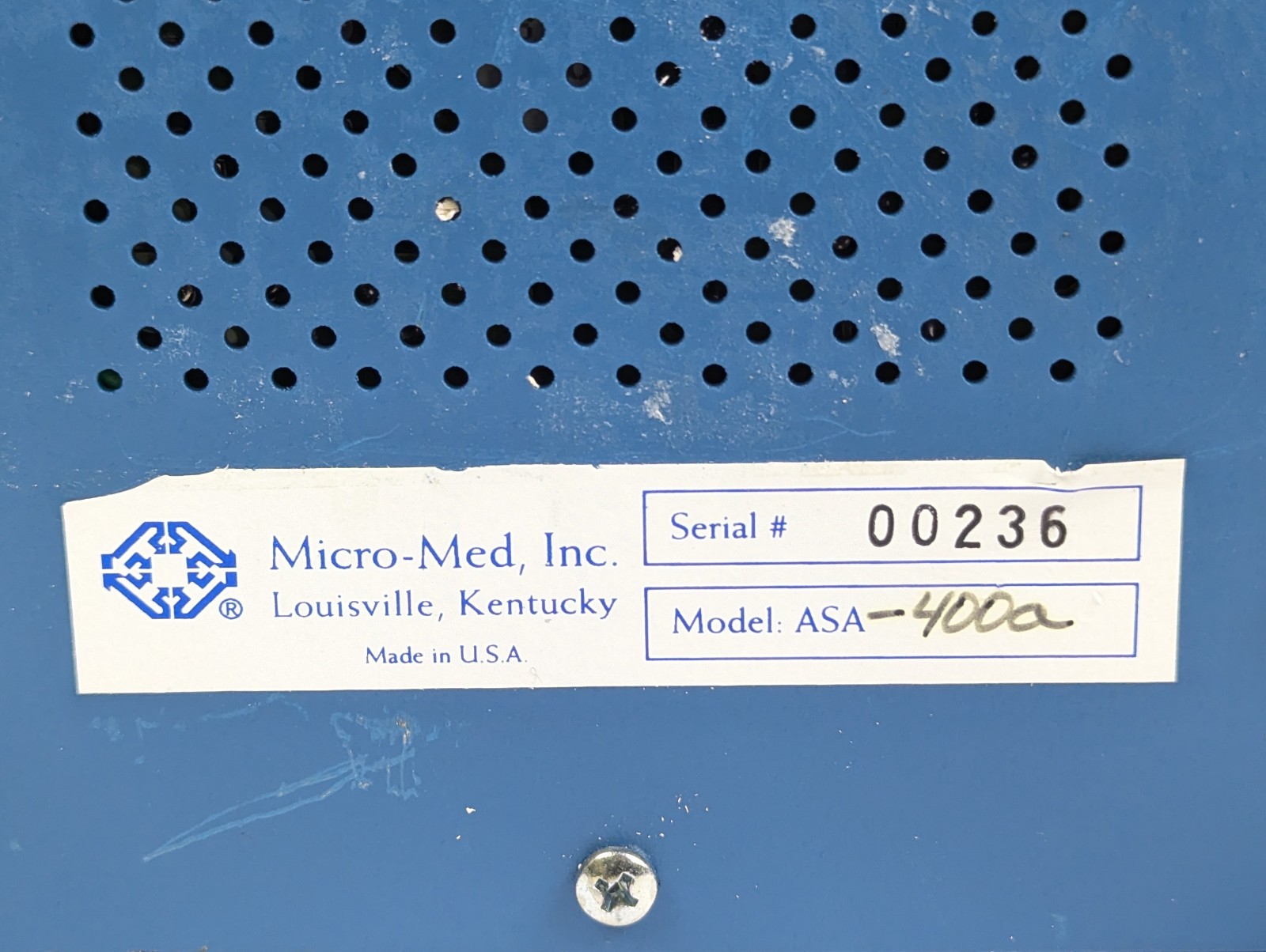 Digi-Med Analog Signal Analyzer Micro-Med ASA-400A
