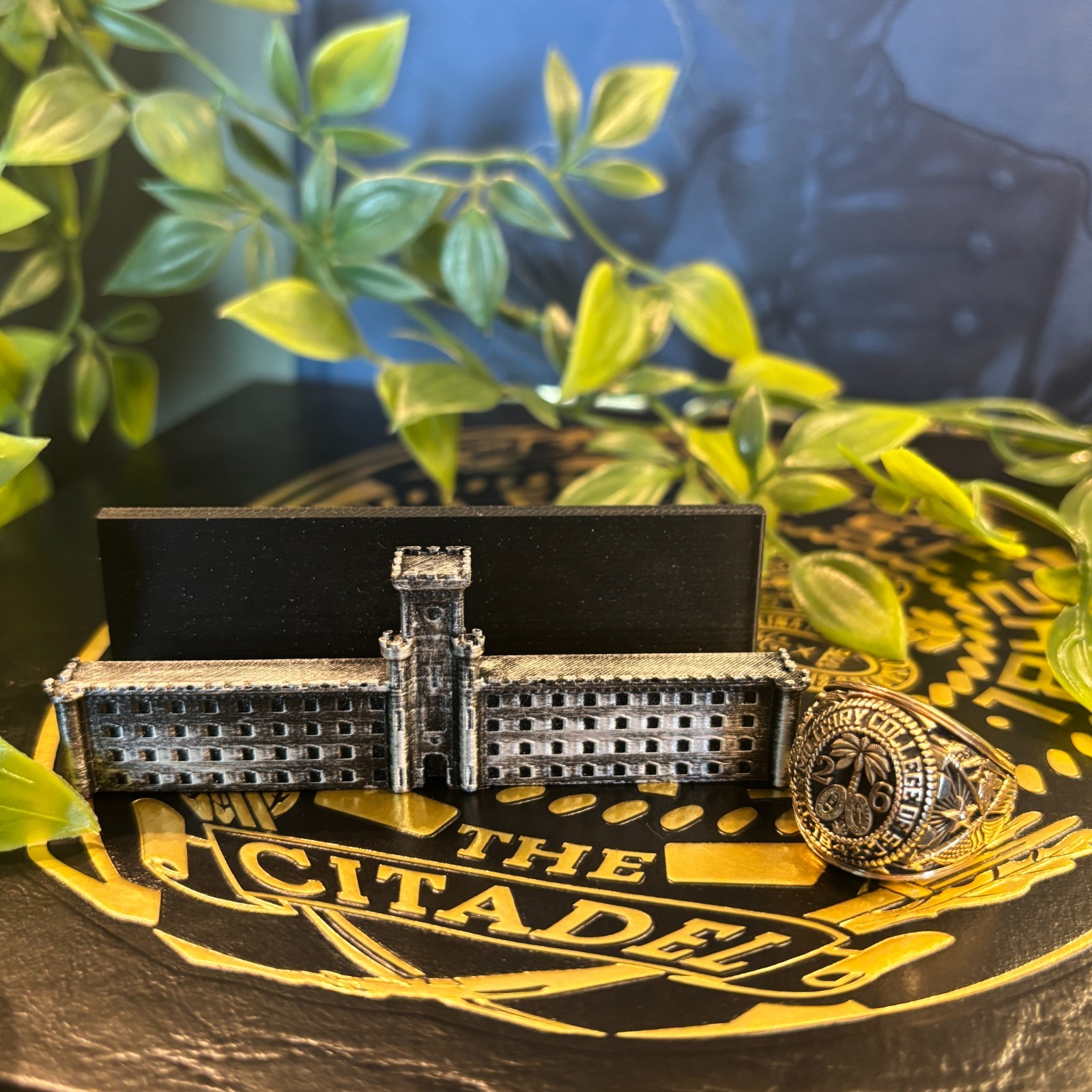 Padgett Thomas Barracks Business Card Holder GOLD The Citadel 3D Printed