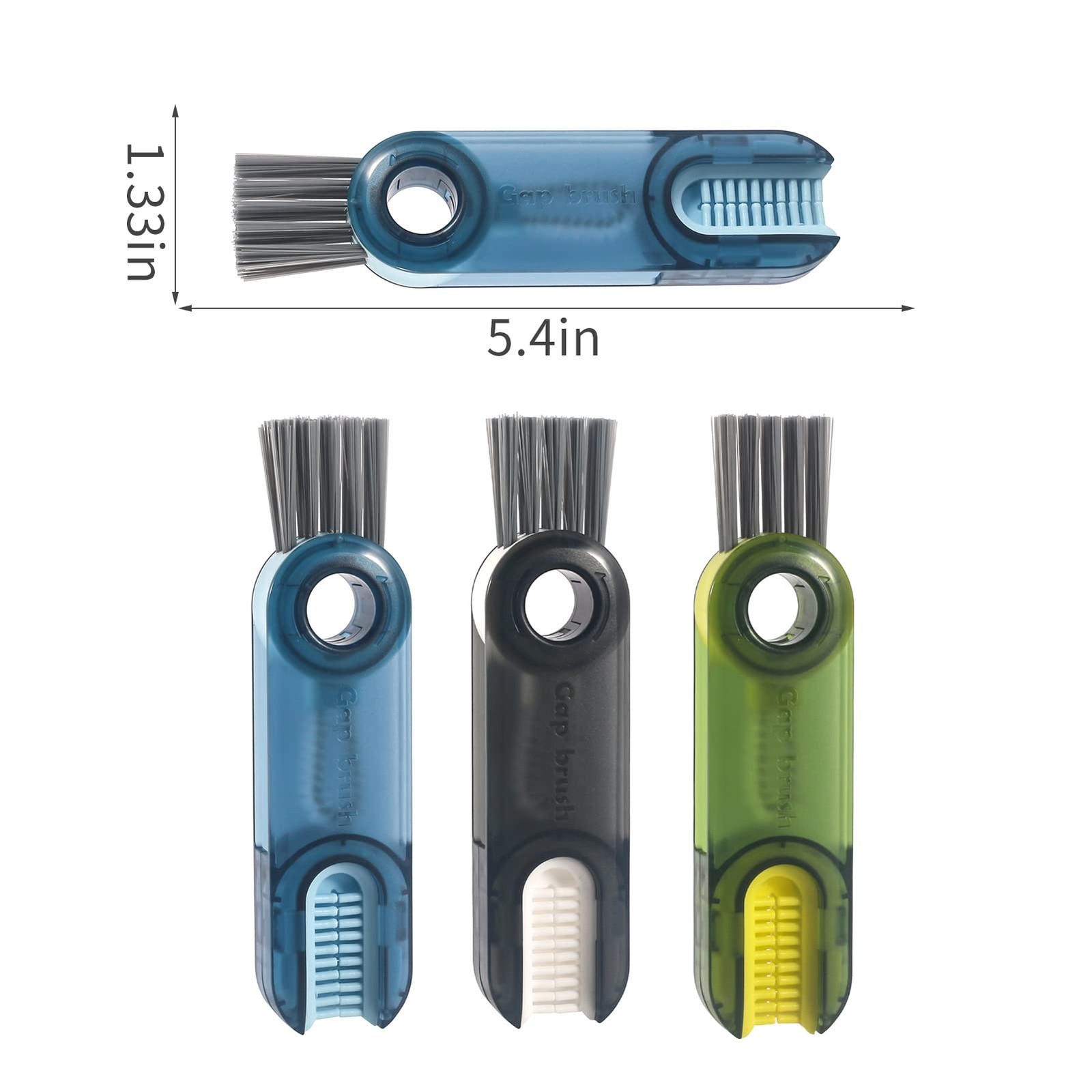 3 in 1 Cup Lid Gap Cleaning Brush – Multipurpose Bottle Cap Cleaner