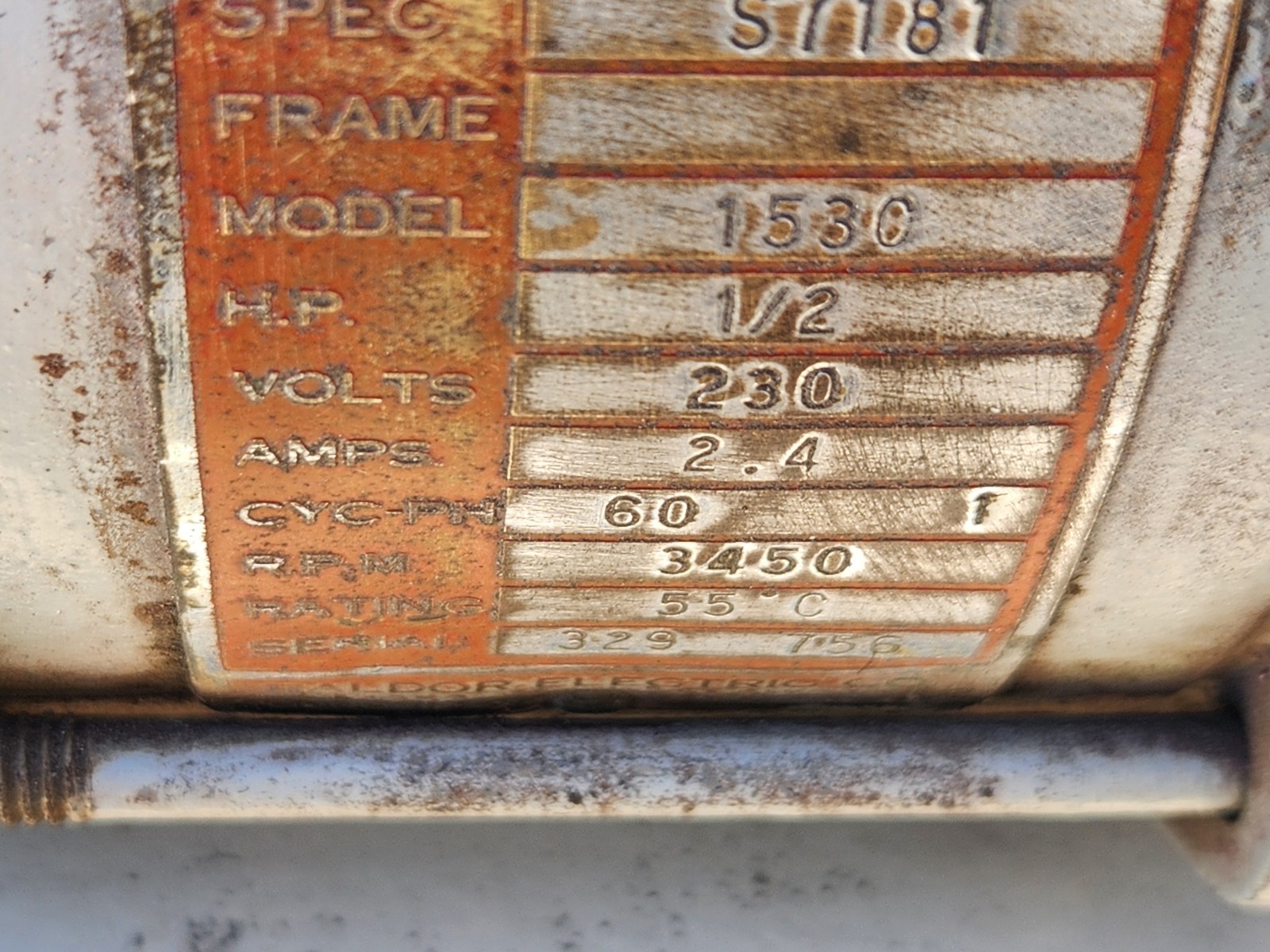 BALDOR GRINDER MODEL 1530