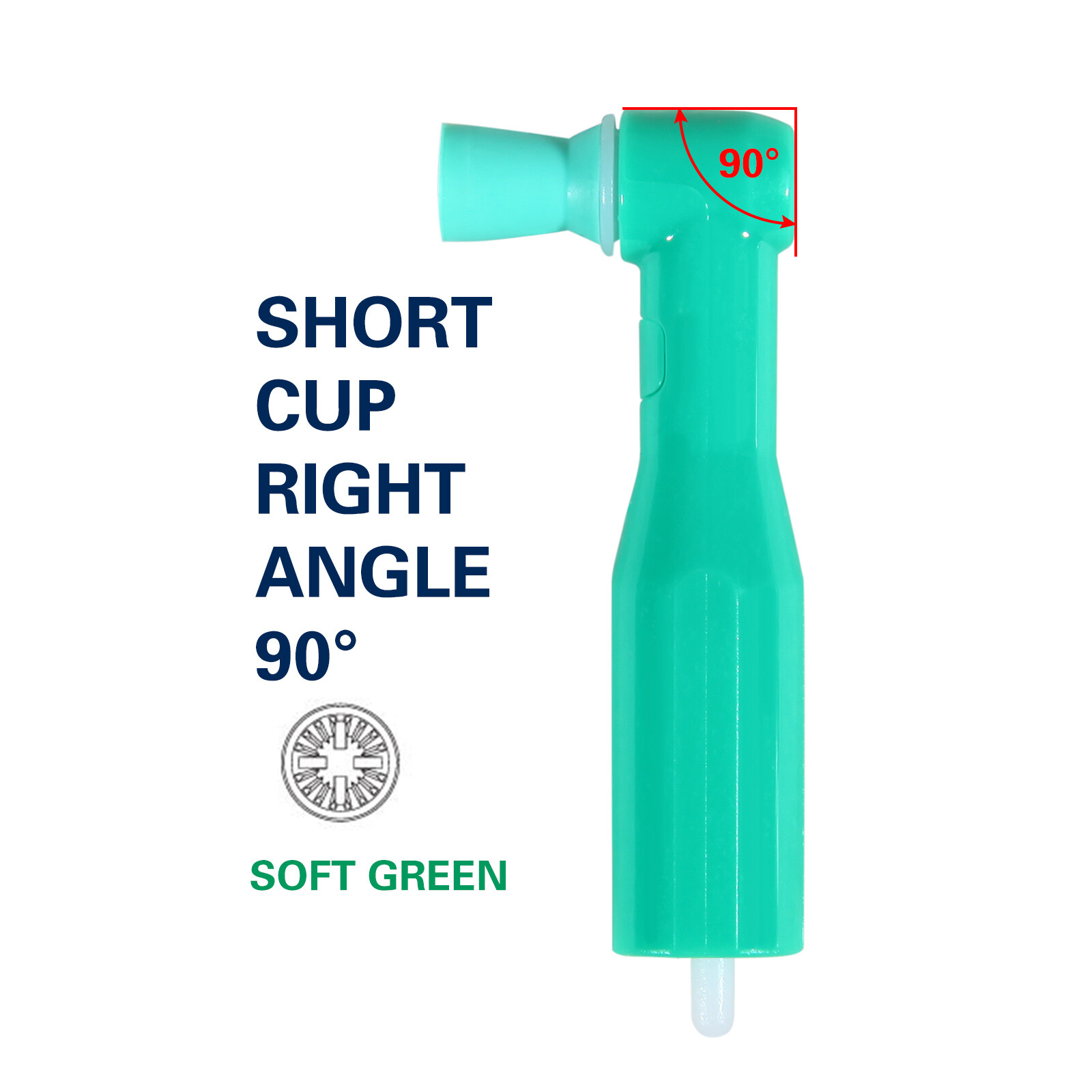 Dental Disposable Prophy Angles Cup Latex Free Right Angle 90° – 500pcs DL