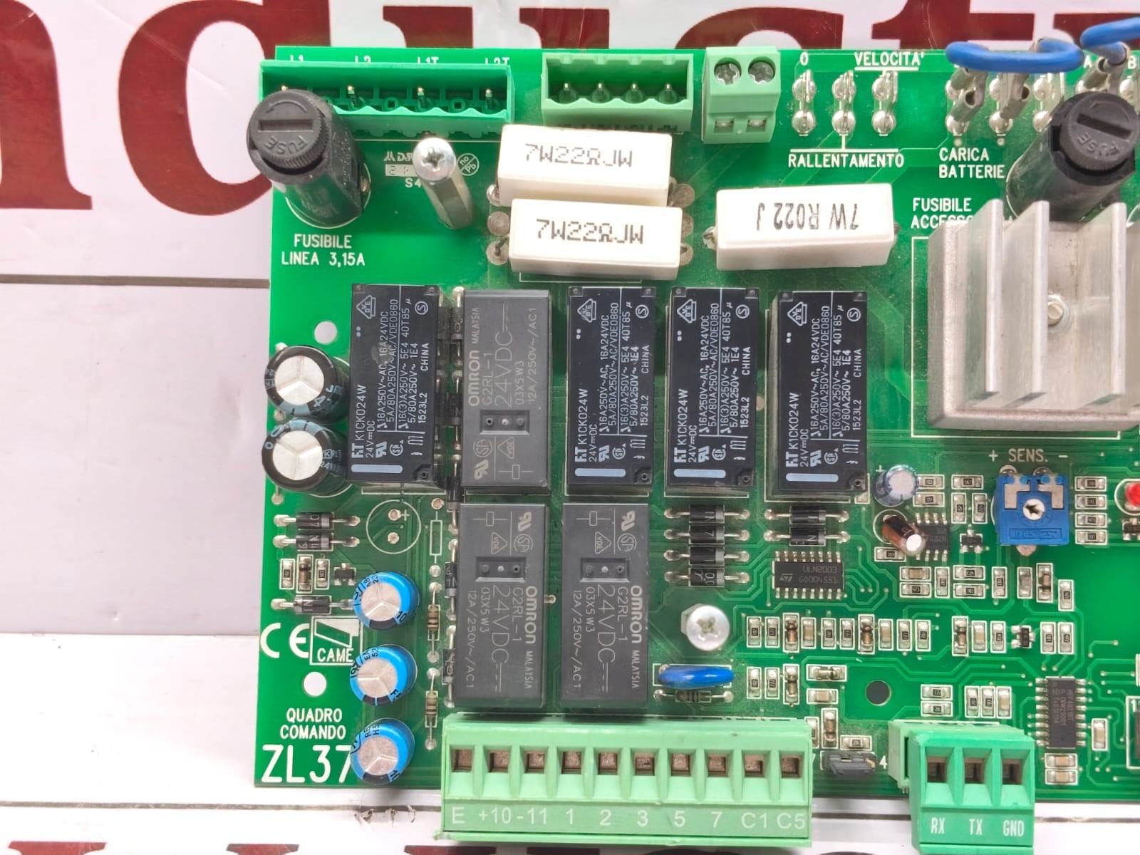 CAME ZL37 Quadro Comando Control Board for GARD4000 / GARD6000 Gate Barriers NEW