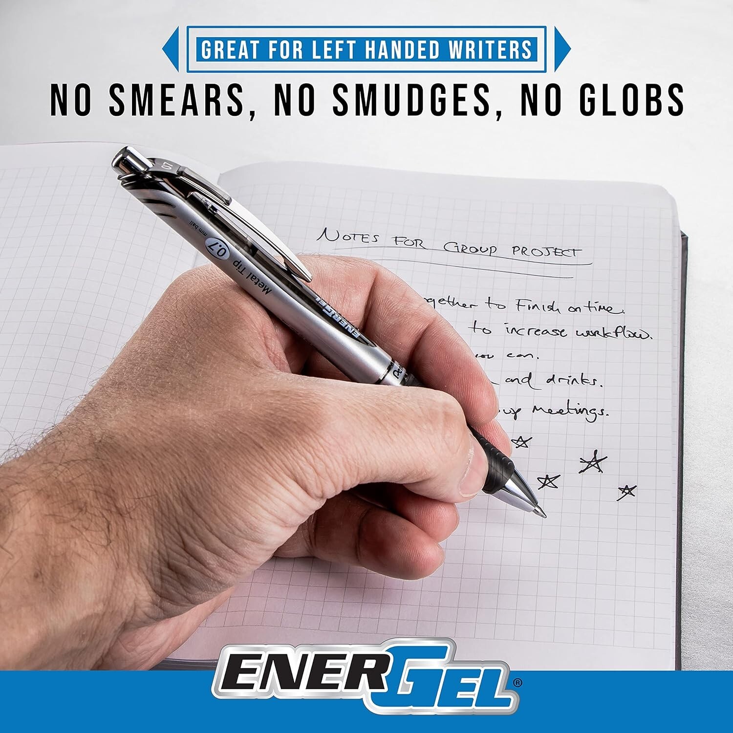 Pentel EnerGel RTX Retractable Liquid Gel Pen, Creator Expressions Pack, 0.7mm