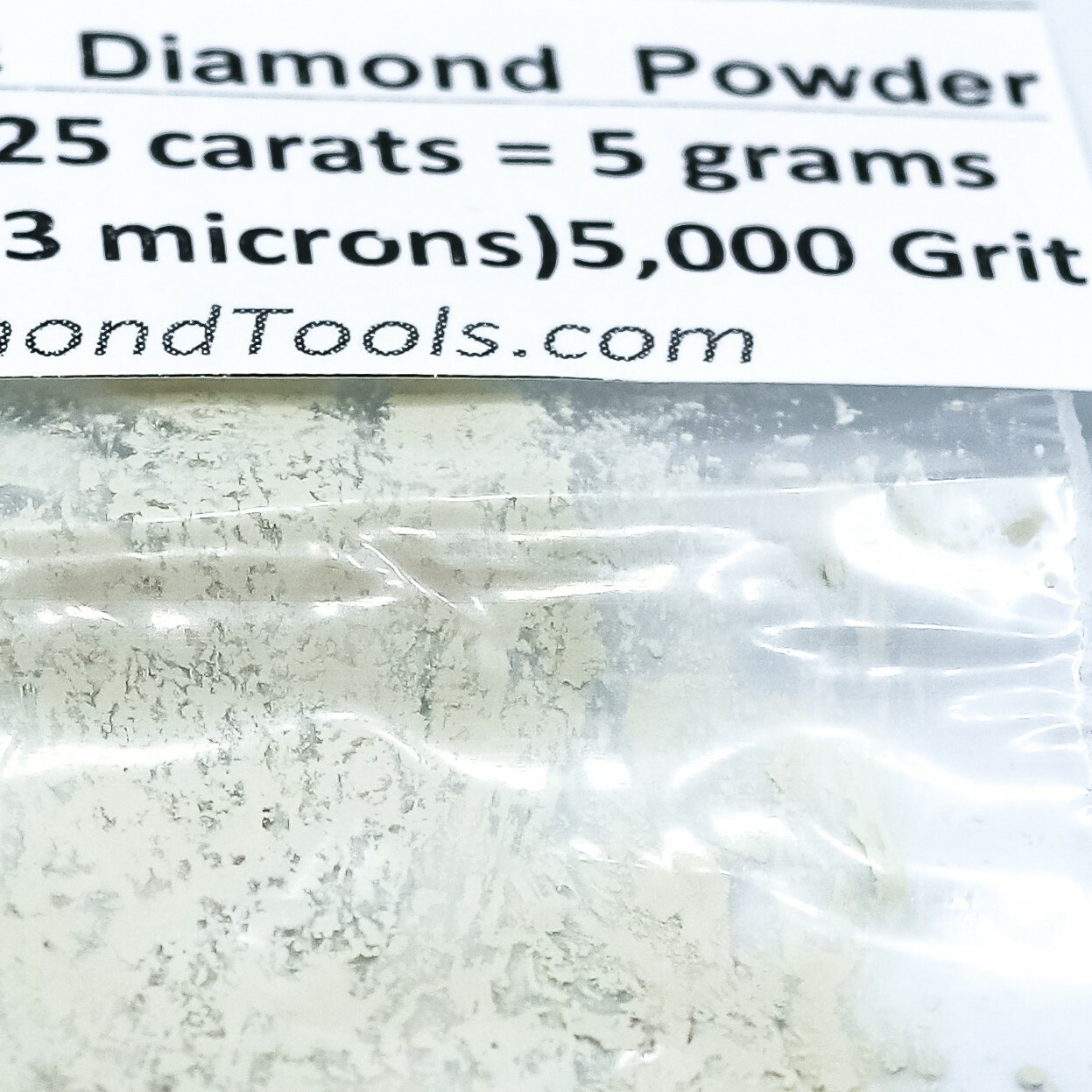 TechDiamondTools Diamond Powder 5,000 Grit 1.5-3 Microns, 25 cts = 5 Grams