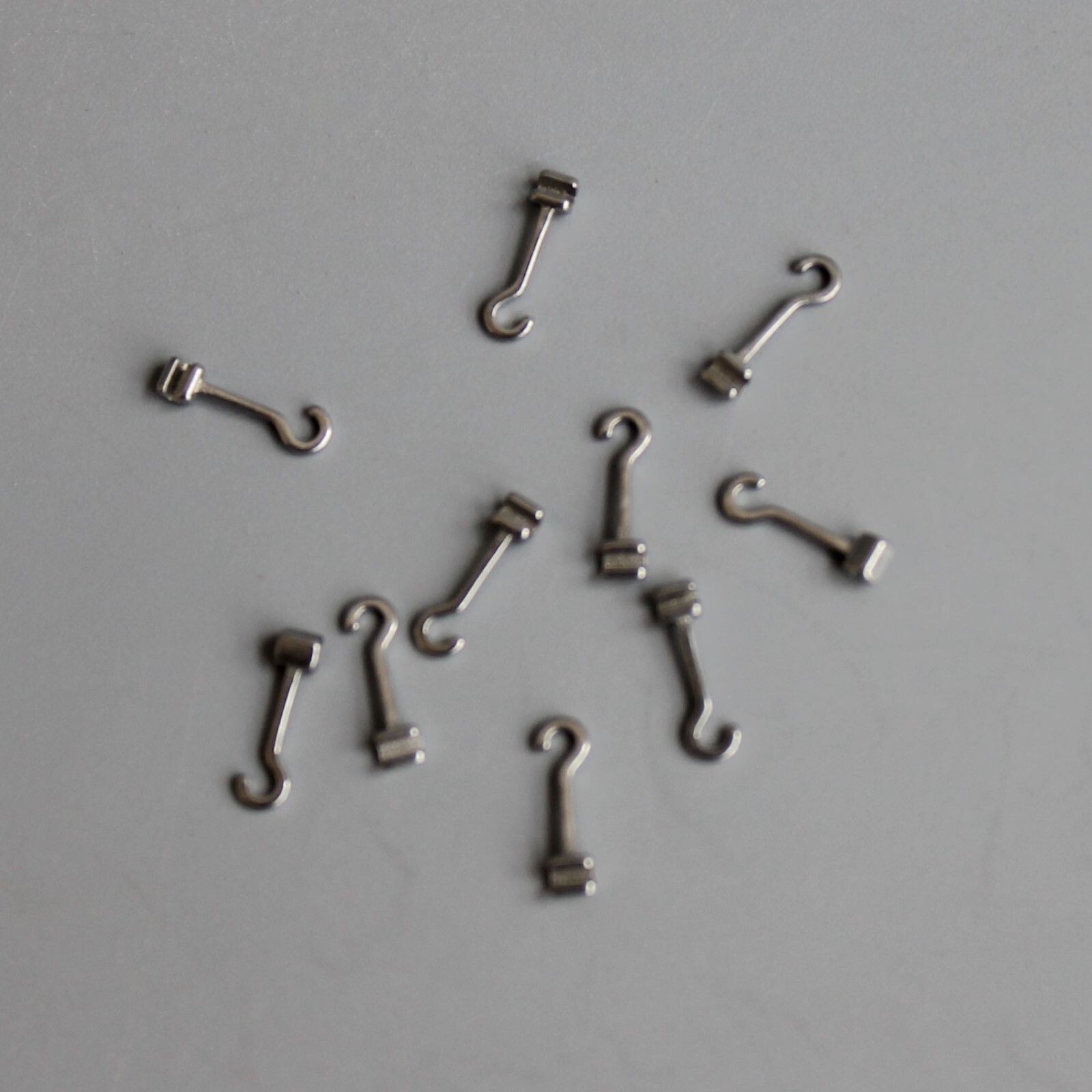10 Pcs 1 Pack Dental Crimpable Hooks Size Long Curved Left Fix On Wires Hook