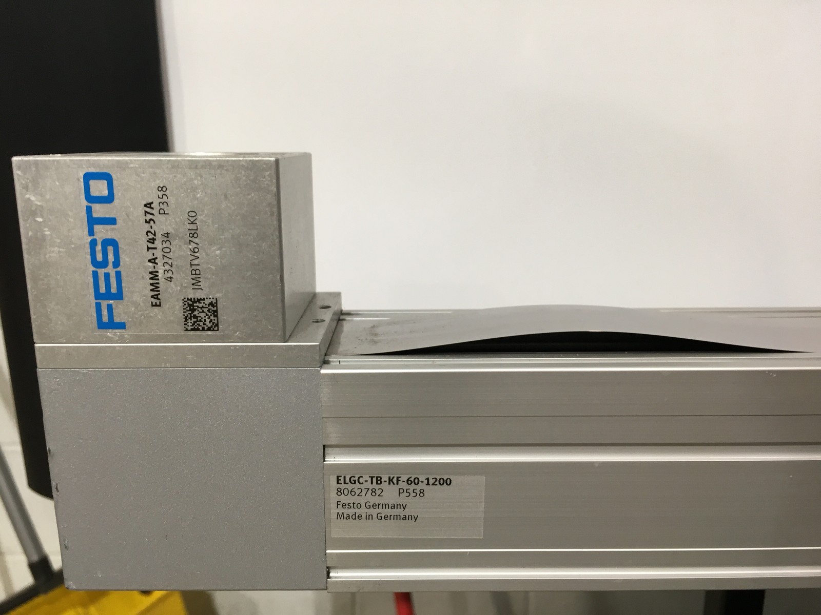 FESTO ELGC-TB-KF-60-1200 / ELGCTBKF601200 & EAMM-A-T42-57A Belt Driven Actuator