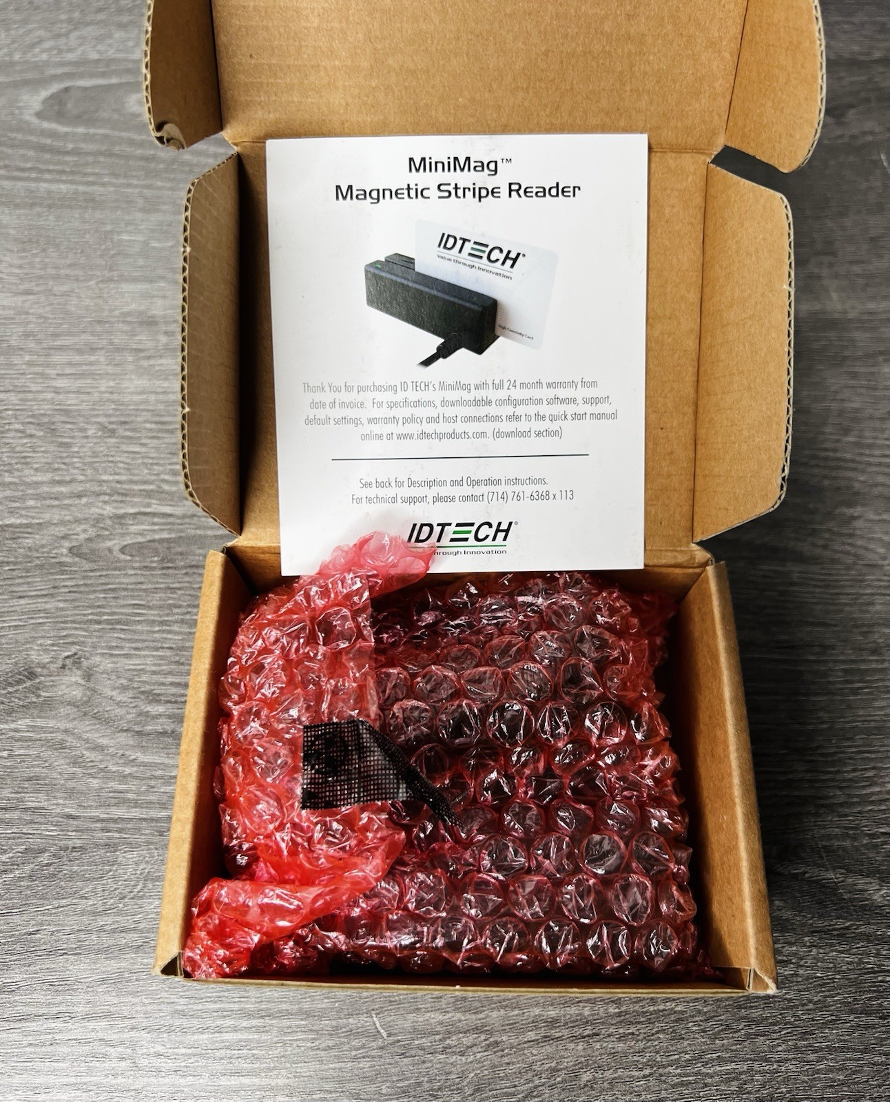 ID Tech IDMB-334112B USB Magnetic Strip Reader – Black Open Box