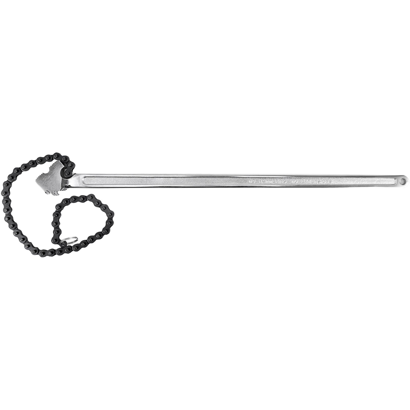 VEVOR 24″ Chain Wrench Steel Straight Handle Tool 22″ Chain 6.7″ Capacity
