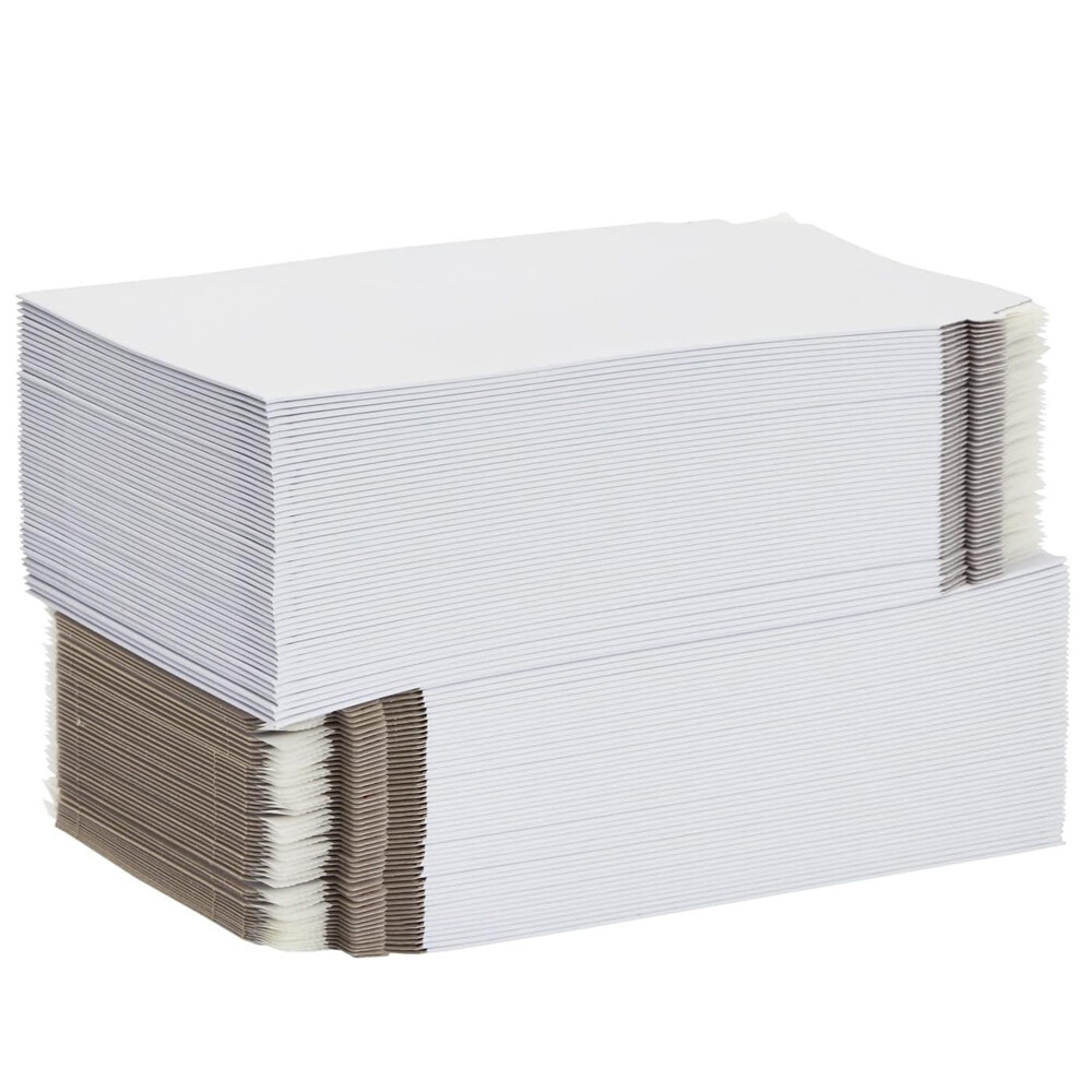 100- 1000 White Flat Photo Mailers Document Envelopes Cardboard Self Seal Mailer