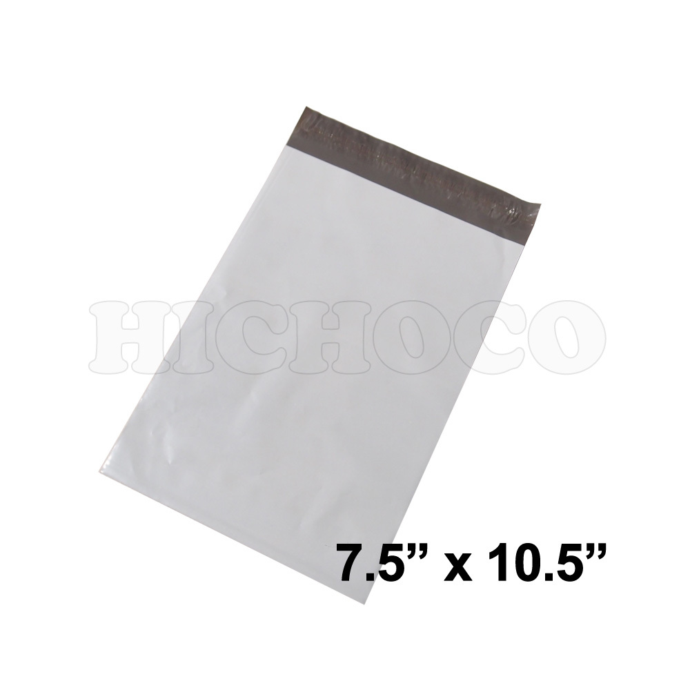 100 ct 7.5×10.5 High Quality White Plastic Poly Mailer Envelope Bag