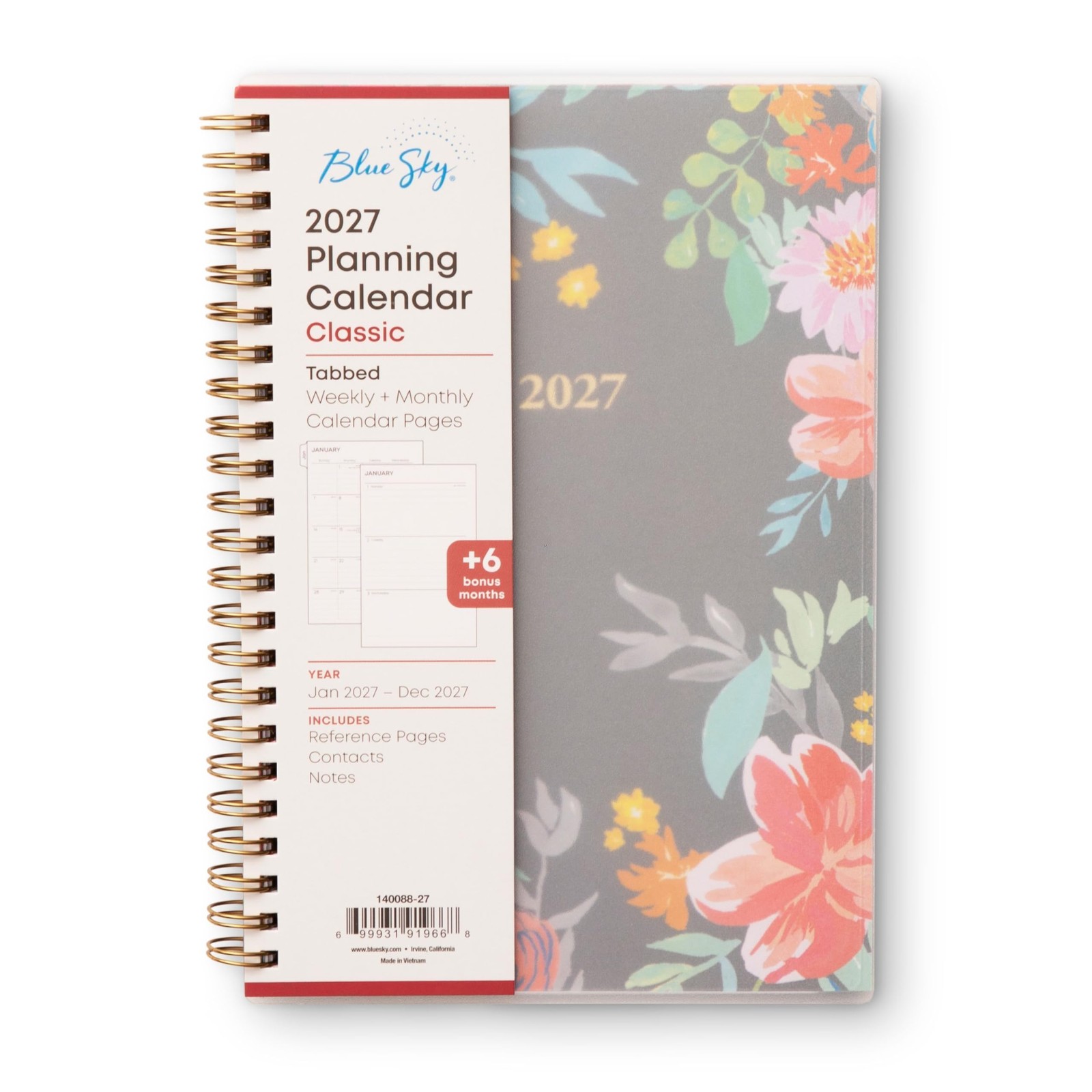 2027 Weekly and Monthly Planner Calendar, January 2027 – December 2027, 5″ X 8″,