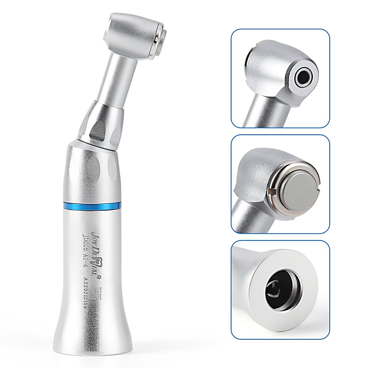 AZDENT Dental 1:1 Slow Low Speed Contra Angle Handpiece Push Button/Latch E-Type