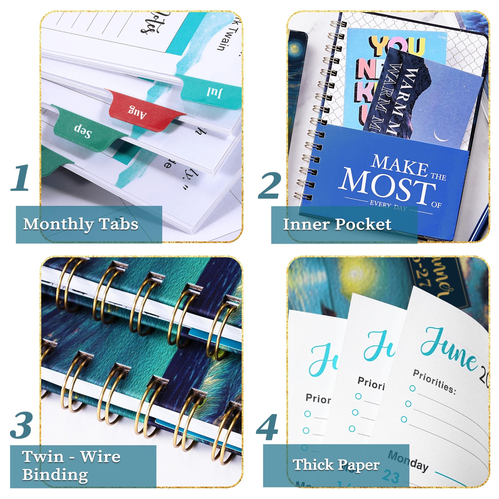 2026-2027 Planner – 8.4″x 6.3″ Planner Weekly and Monthly 2026-2027, from JUL…