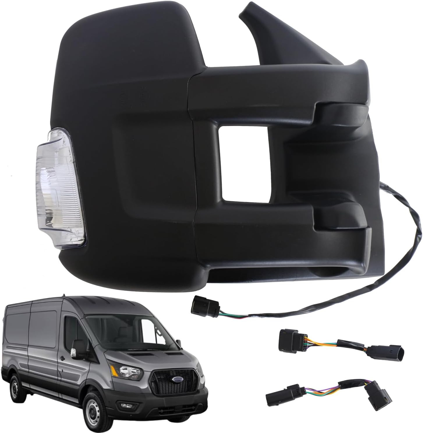 Side Door Mirror Right Passenger Side for Ford Transit 150 250 350 350 HD 2015-2