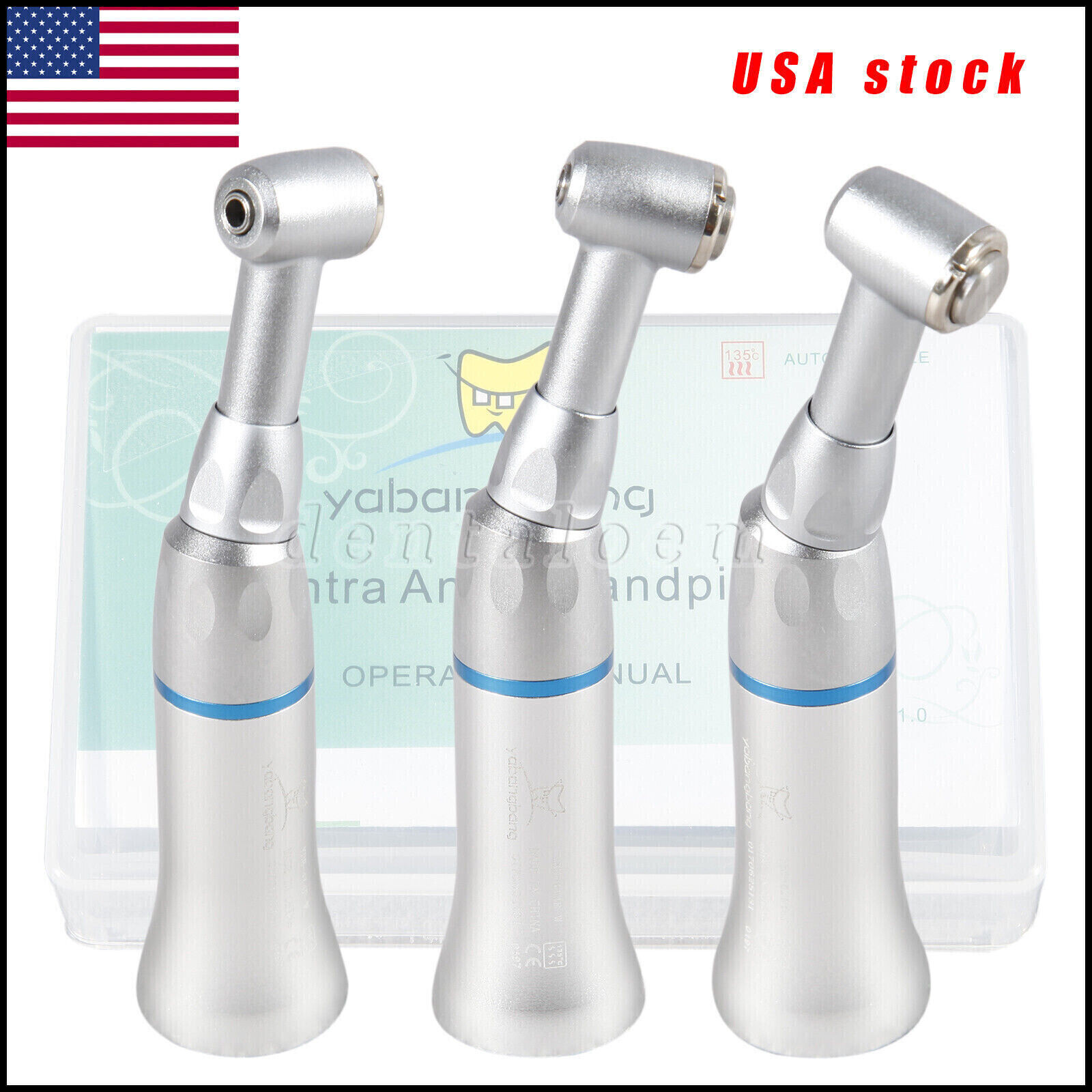 NSK Style Dental Push / Latch Head Contra Angle Handpiece Slow Low Speed EX203