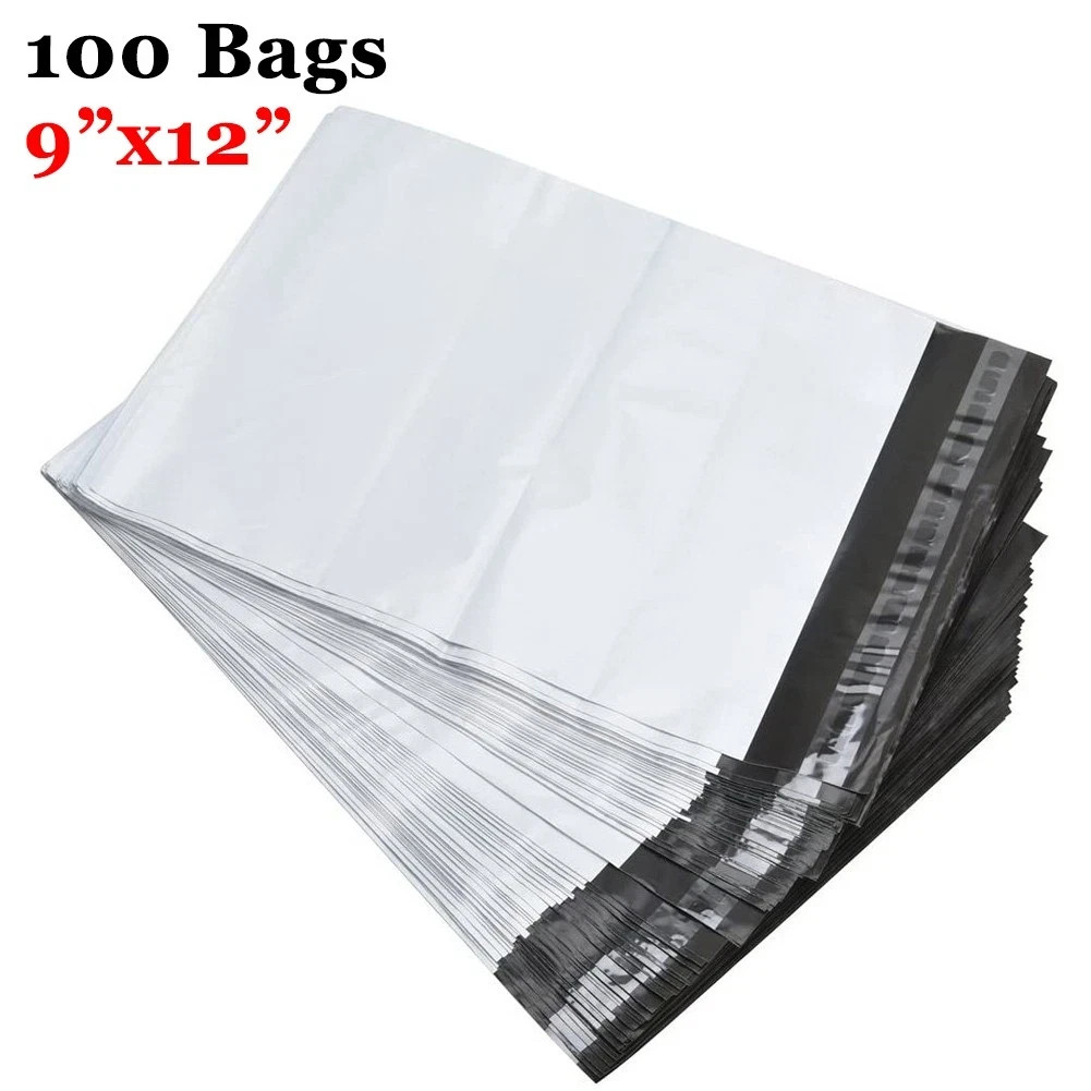 100Pcs 9″ x 12″ Poly Mailers Shipping Bags Plastic Envelopes Self Sealing Bags