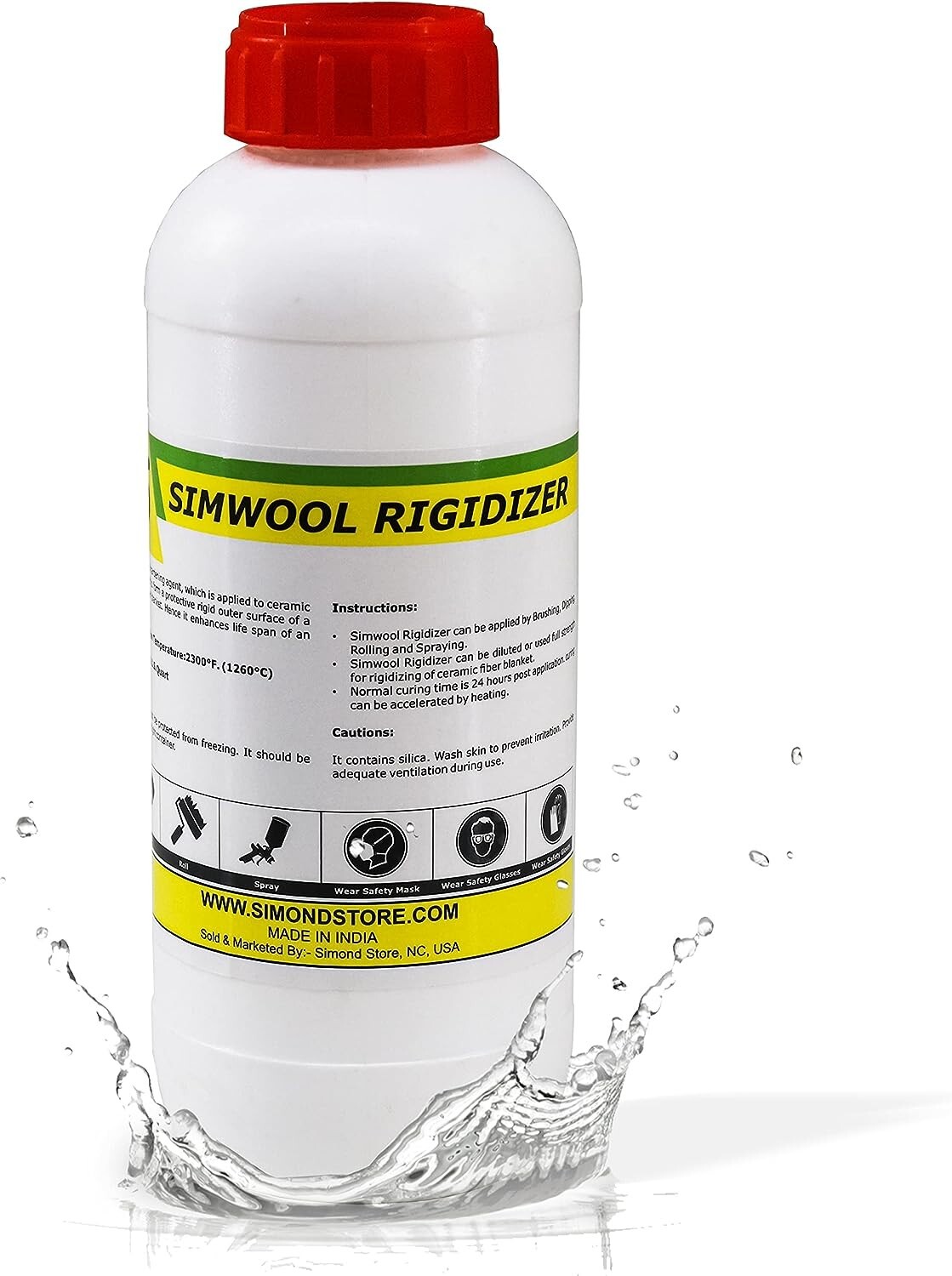 Rigidizer – Coating for Ceramic Fiber Blanket – 1 Quart, Fireproof Insulation