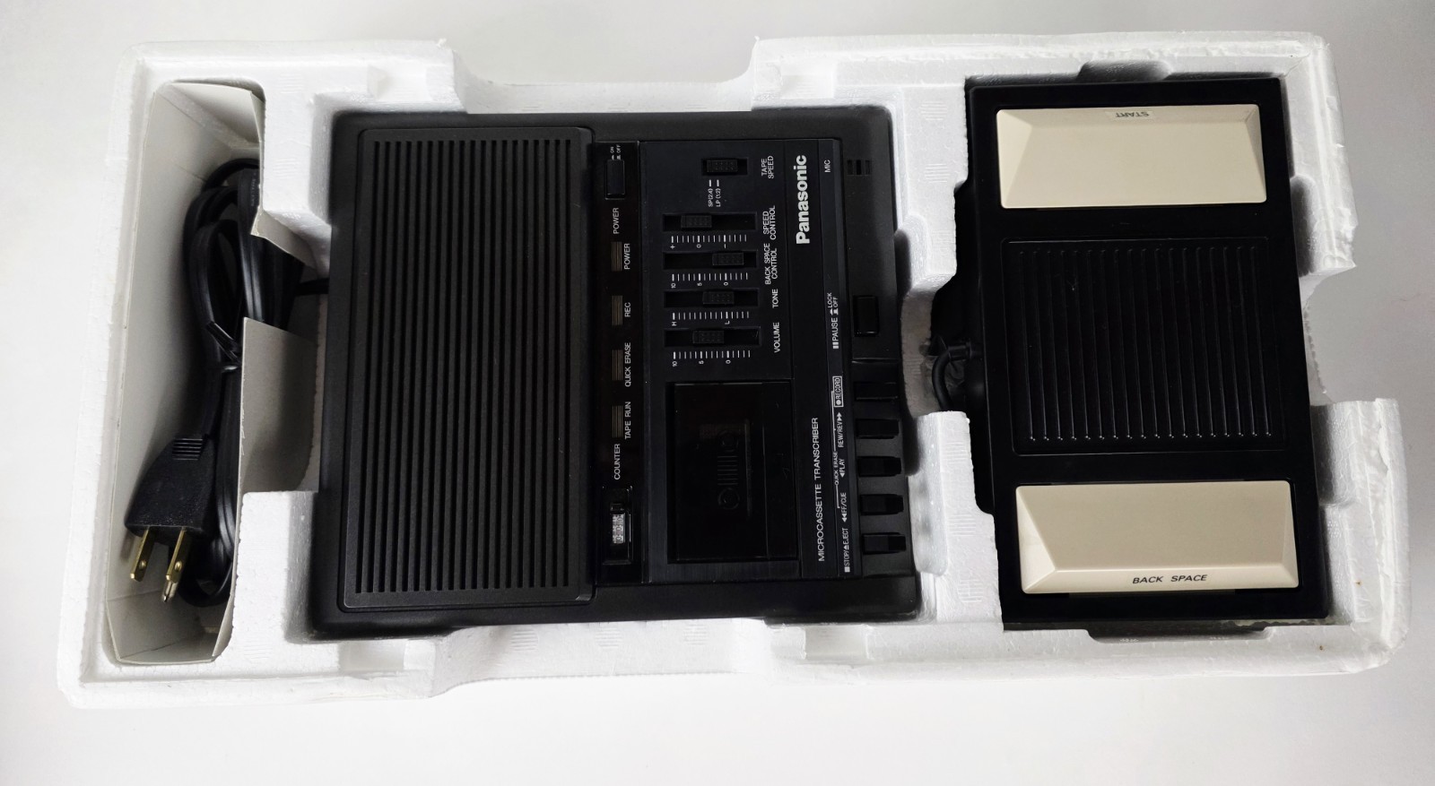 Panasonic RR-930 Microcassetter Trascriber Recorder Foot Controller READ PLEASE